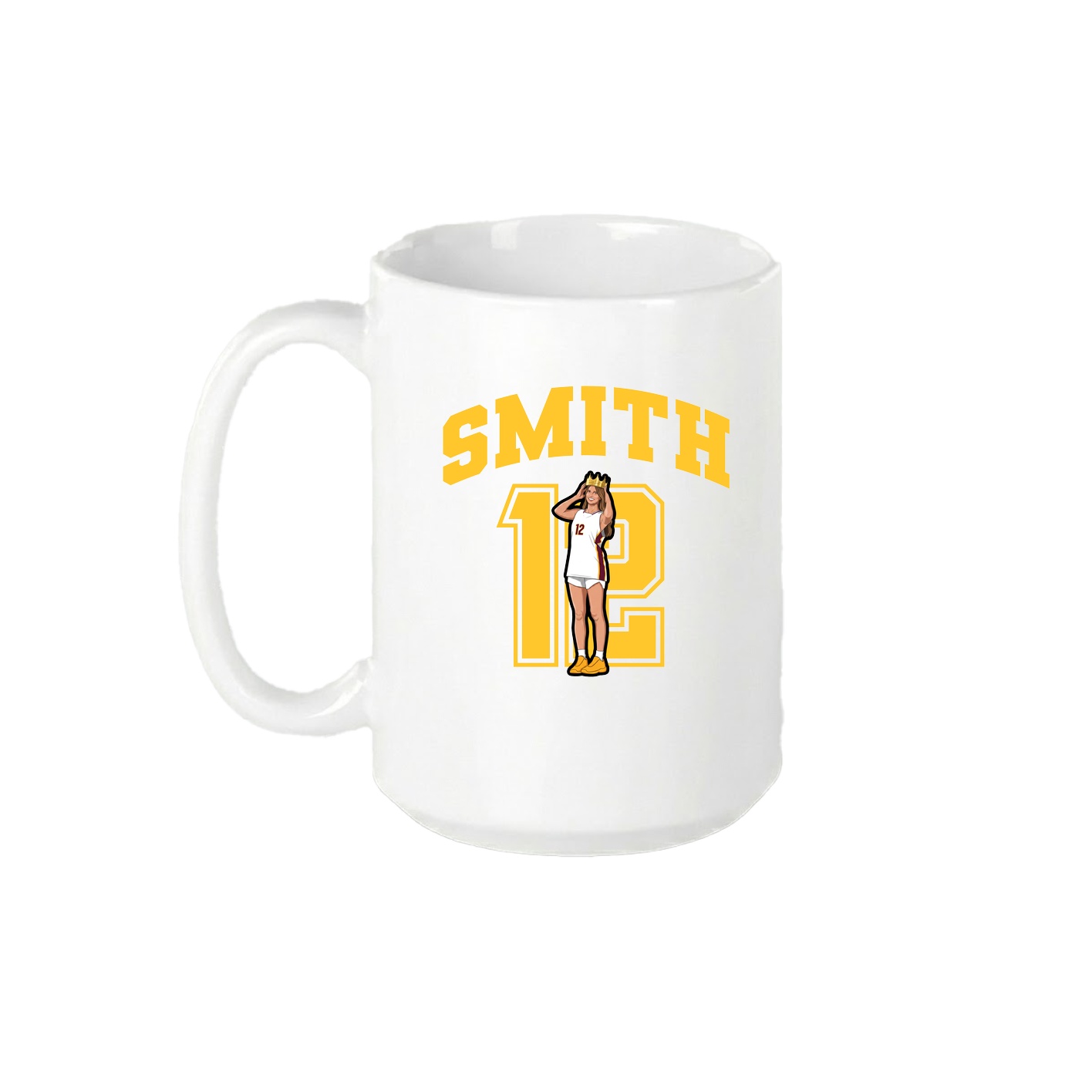 15oz Coffee Mug — Number in White