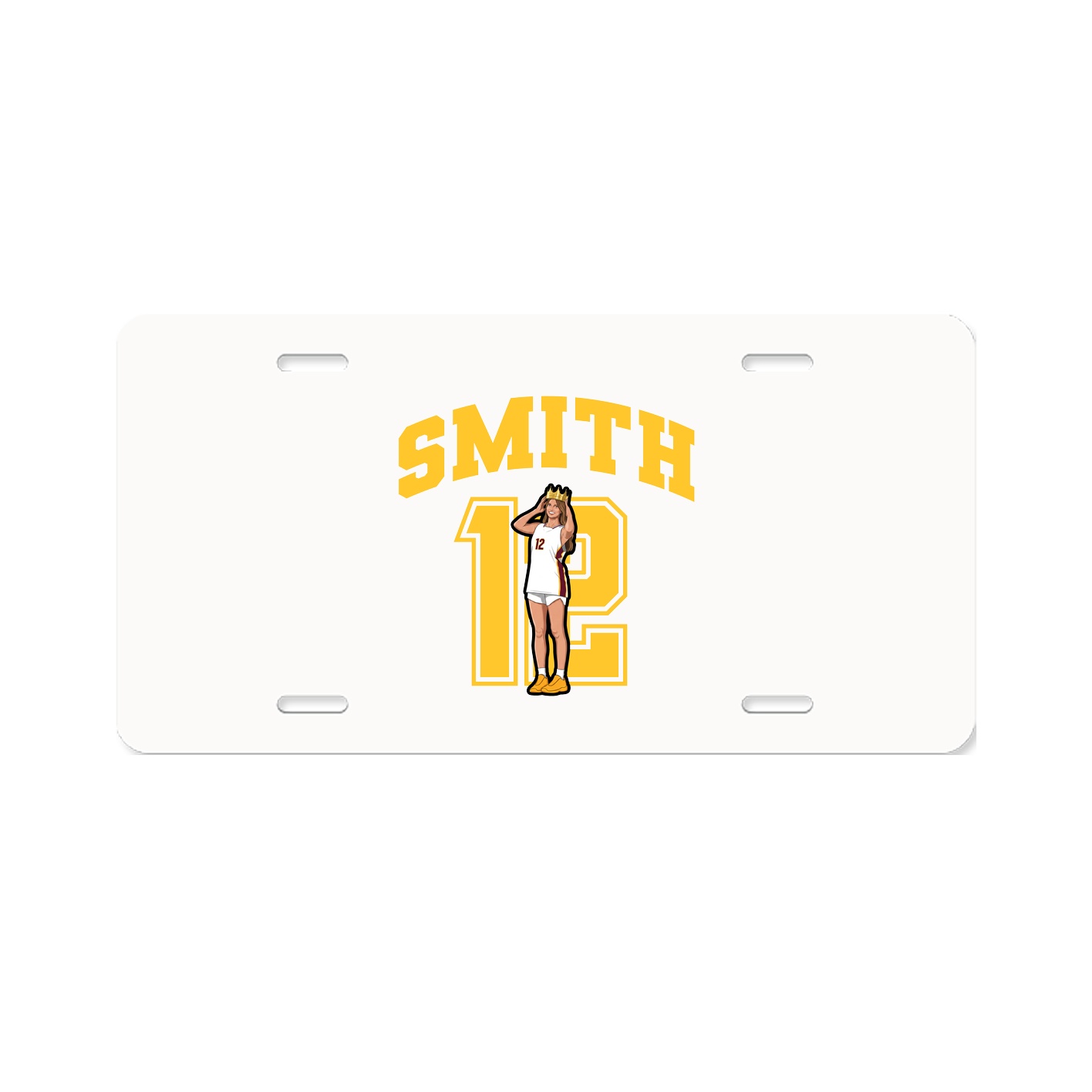 License Plate — Number in Classic
