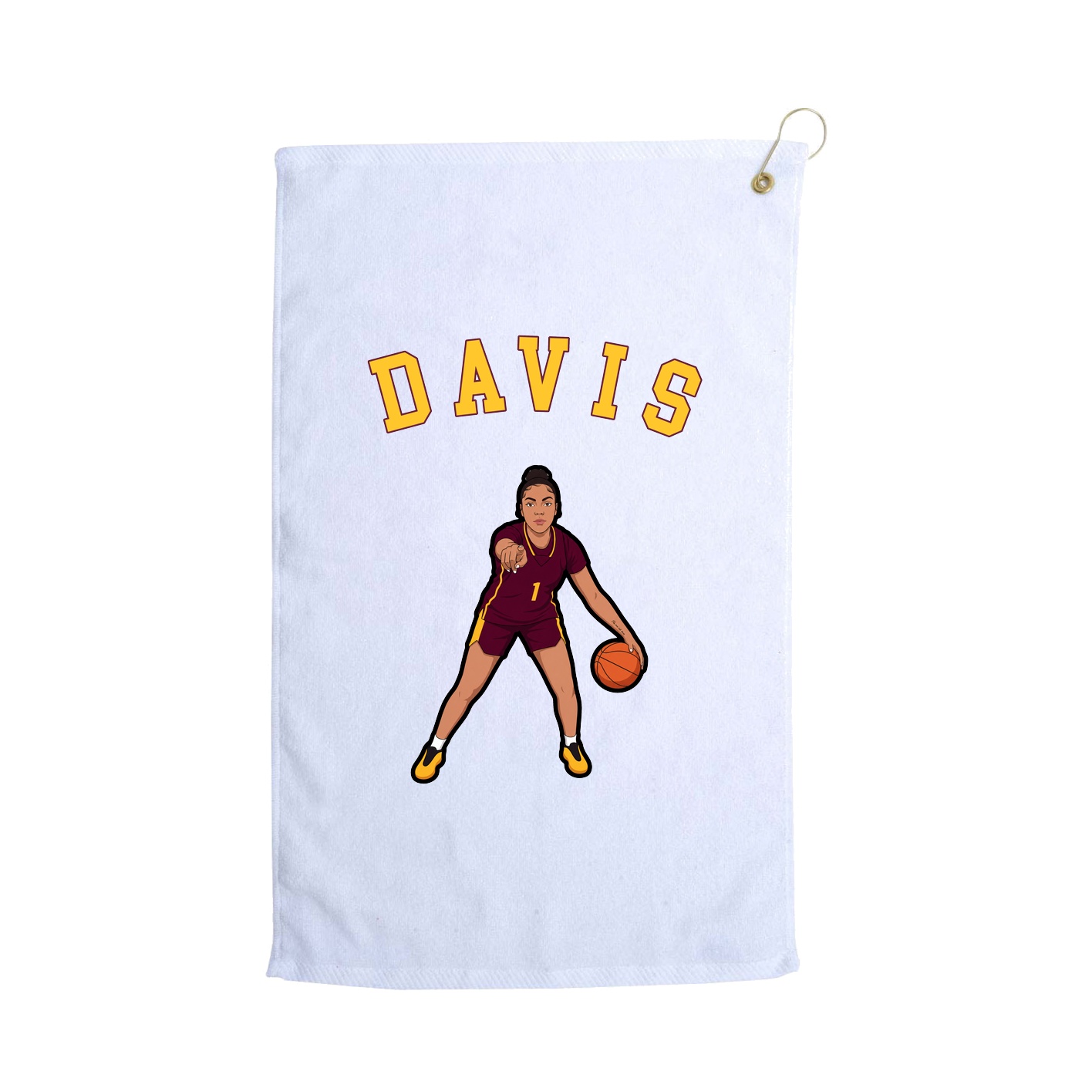Golf Towel — Shirsey Arch in White