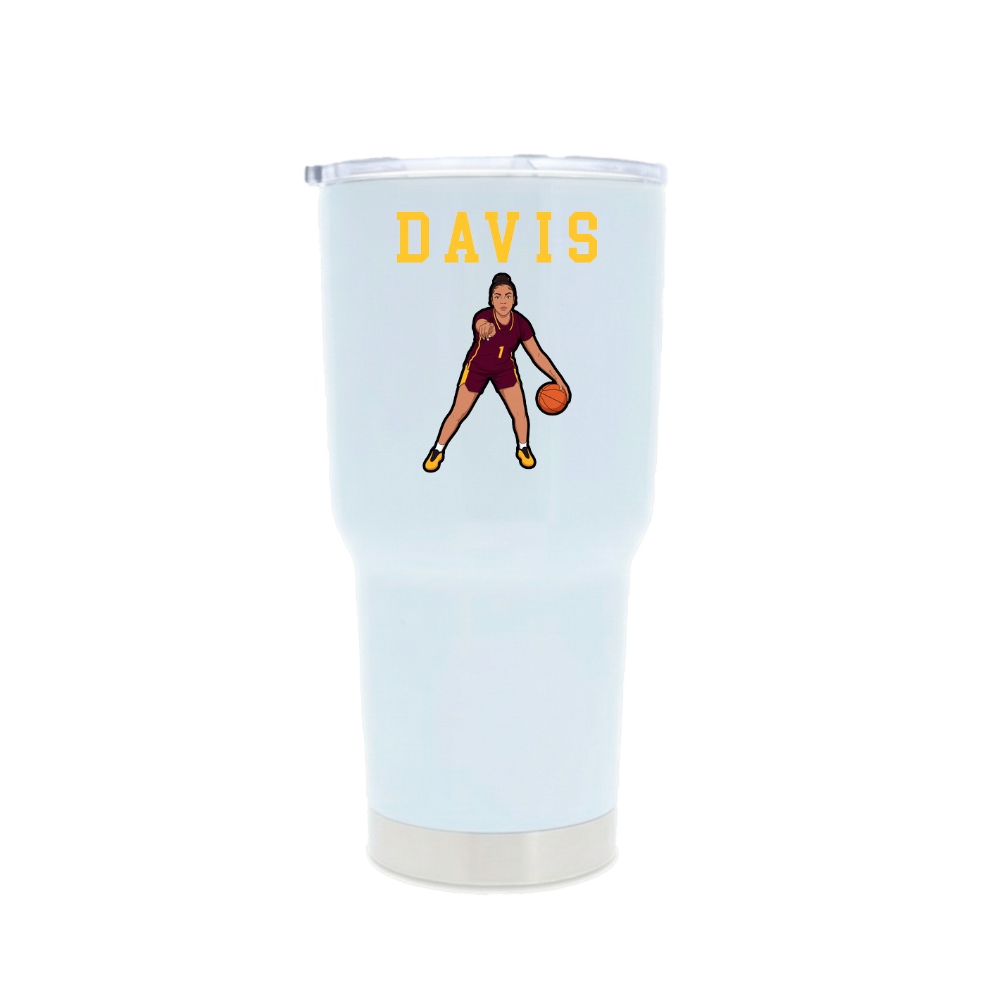 30oz Stainless Steel Tumbler — Shirsey in White