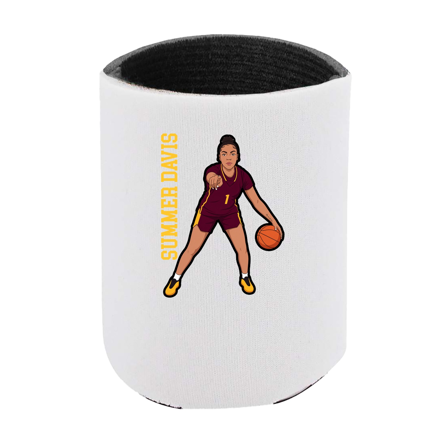 Can Holder — Name Vertical in White
