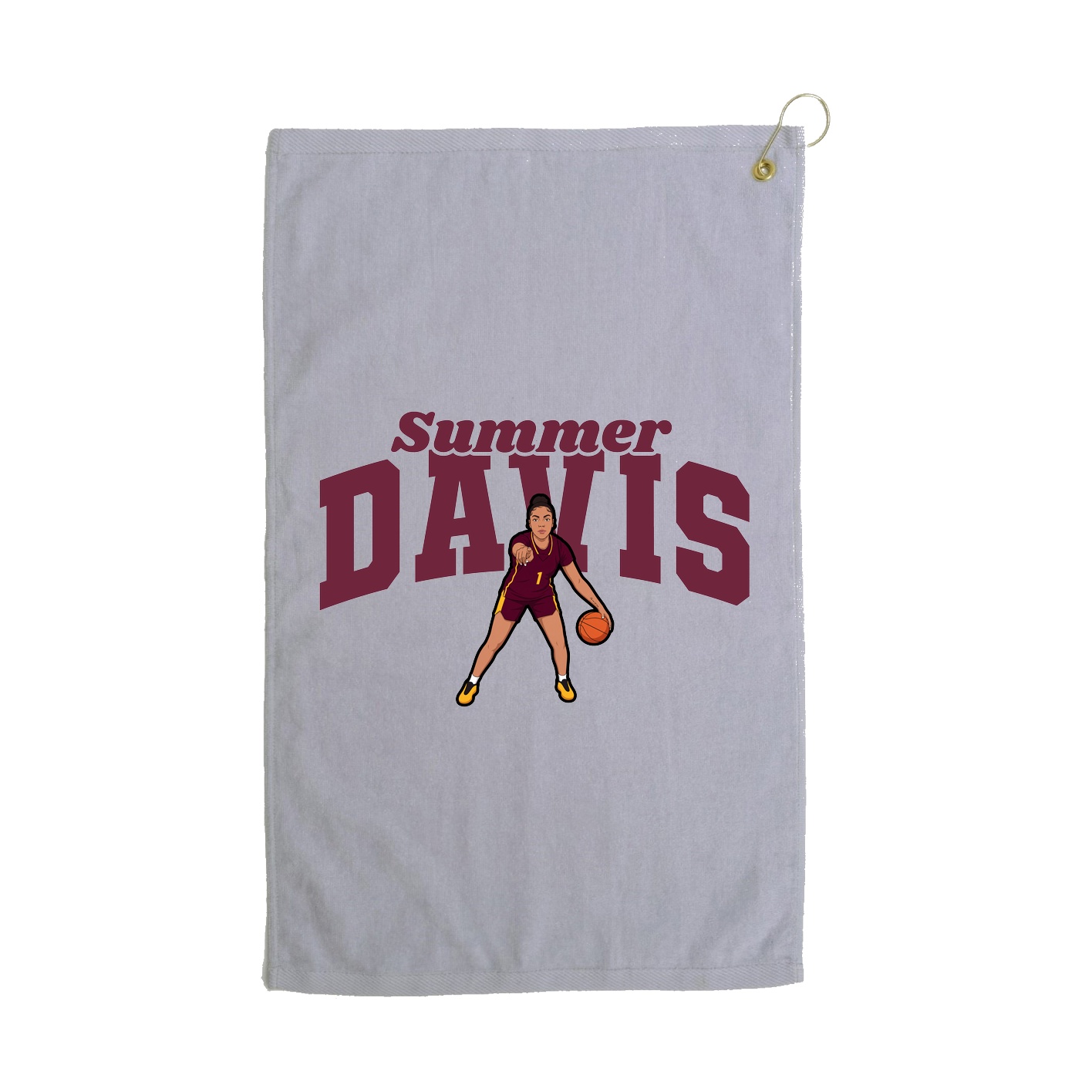 Golf Towel — Signature Arch in Grey