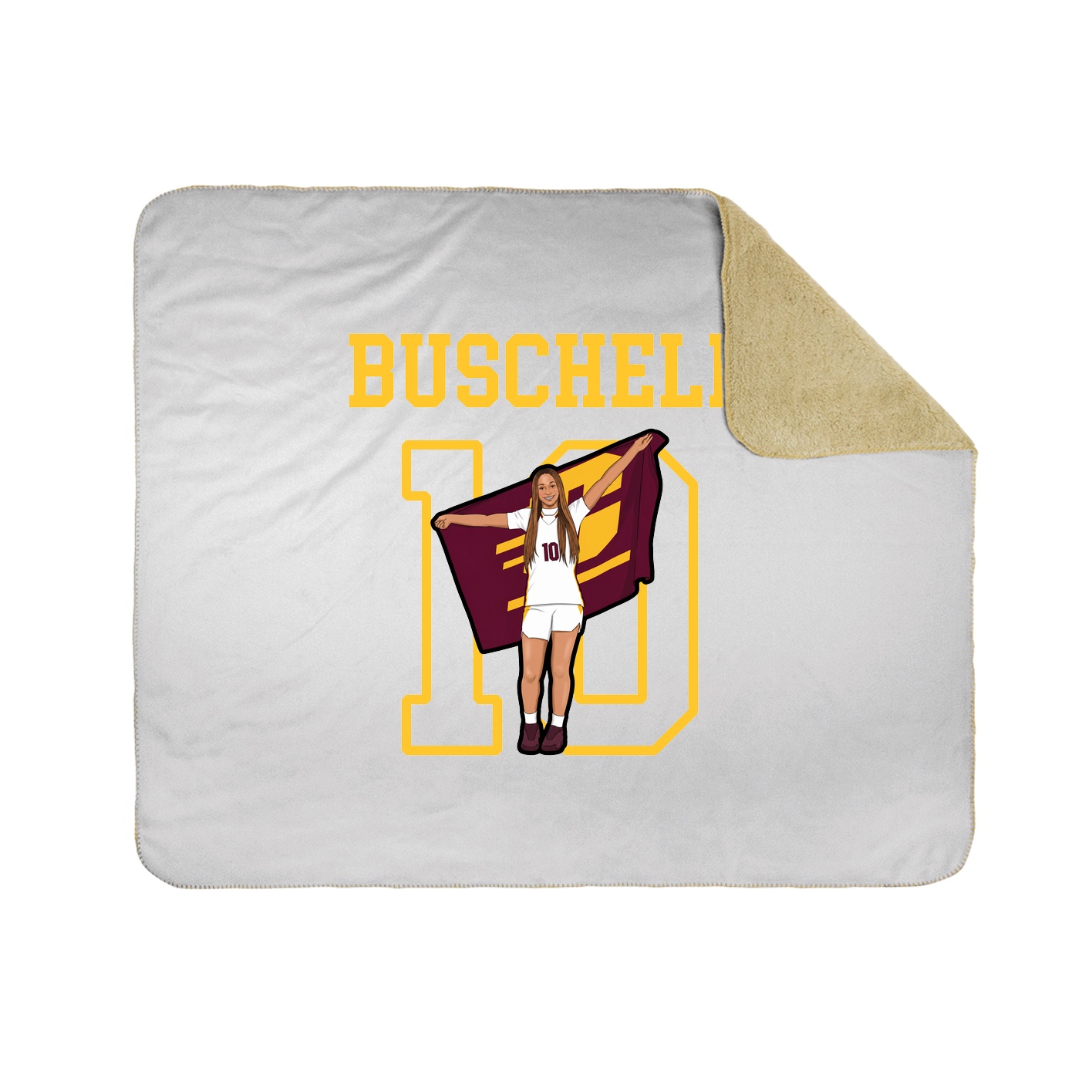 Throw Blanket — Shirsey in White