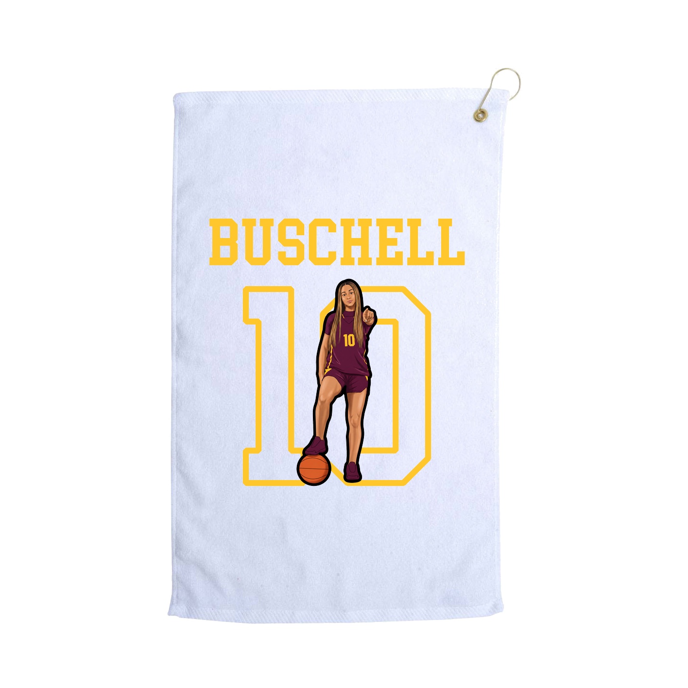 Golf Towel — Shirsey in White
