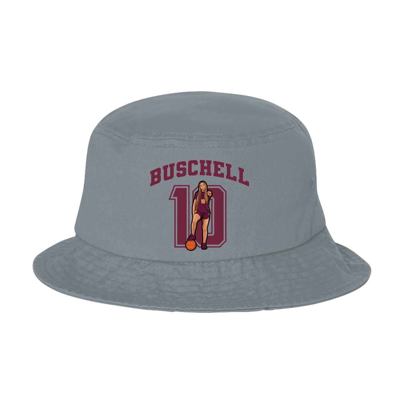 Bucket Cap — Number in Grey