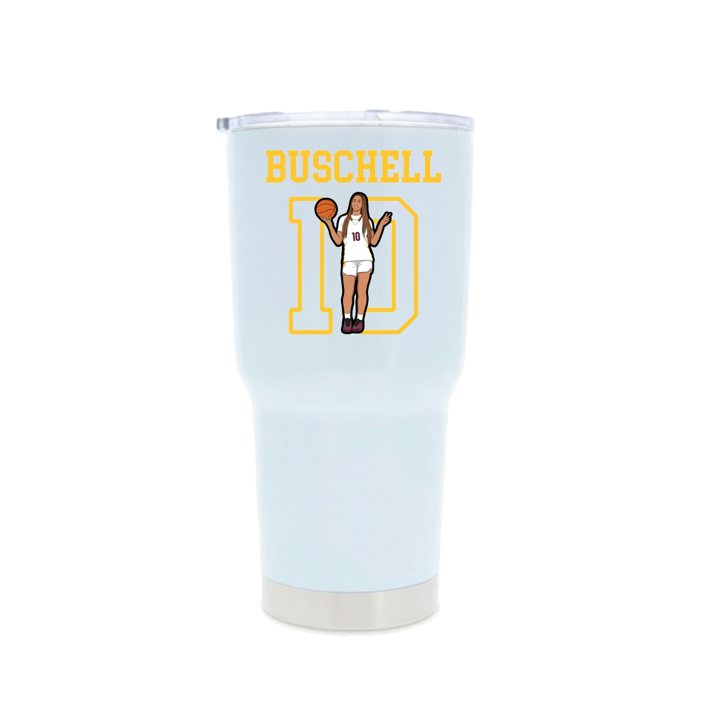 30oz Stainless Steel Tumbler — Shirsey in White