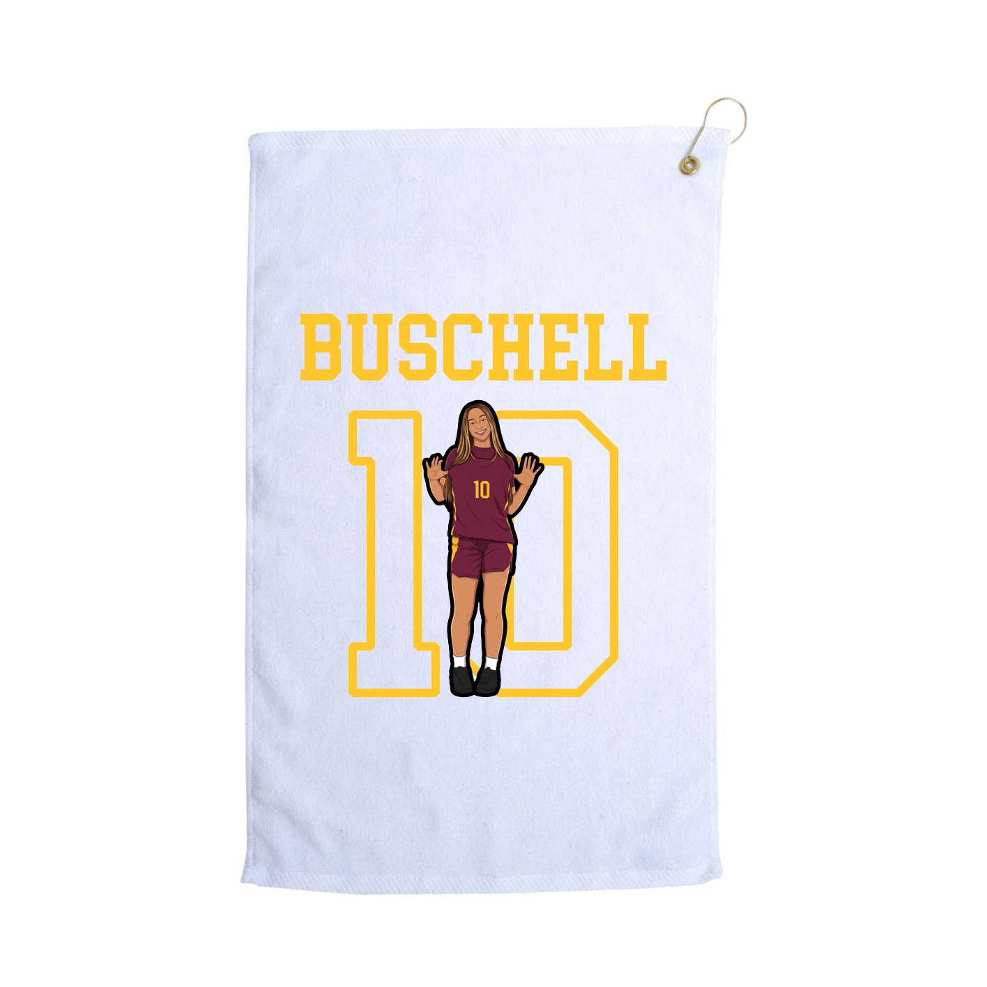Golf Towel — Shirsey in White