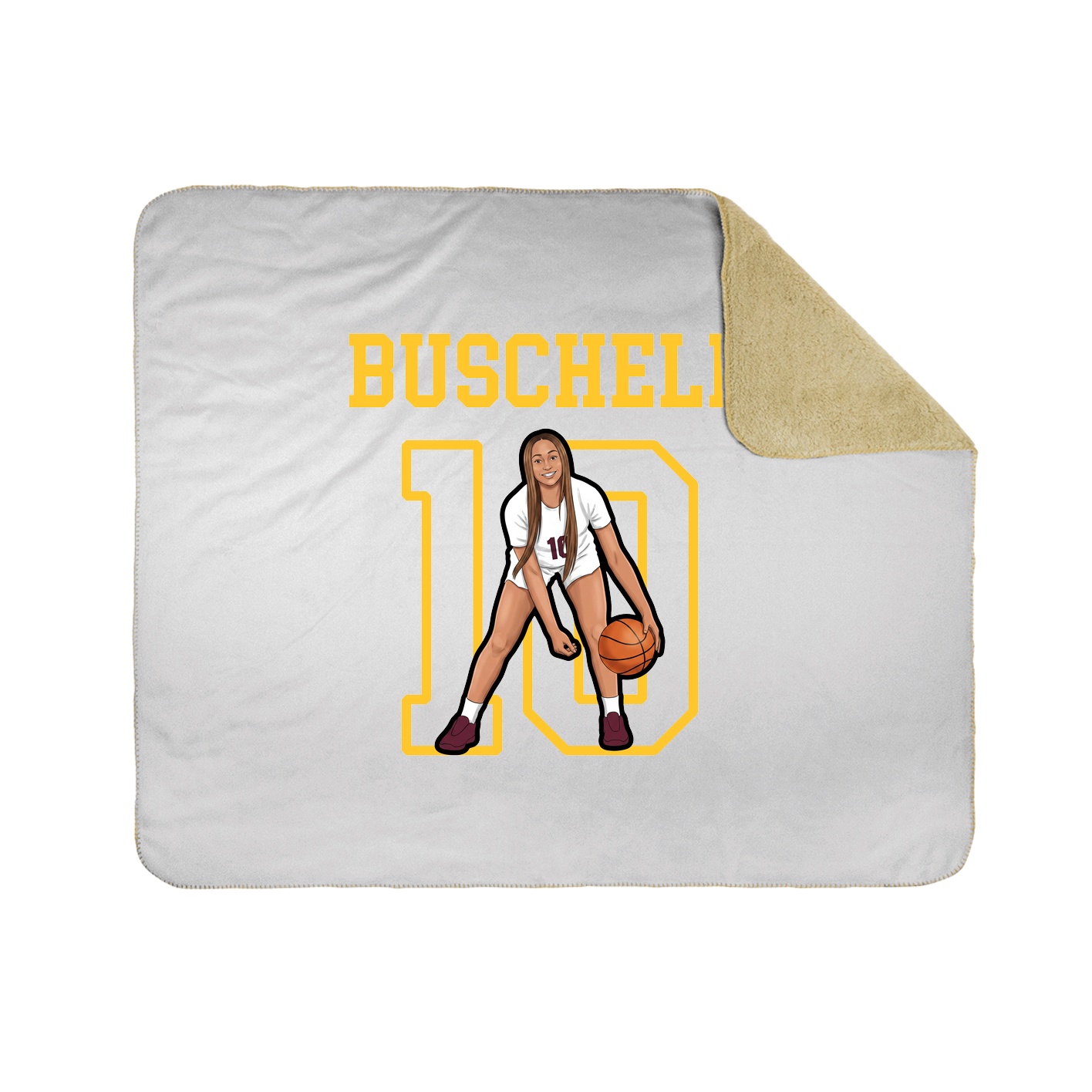 Throw Blanket — Shirsey in White