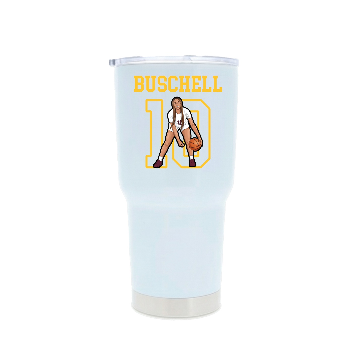 30oz Stainless Steel Tumbler — Shirsey in White