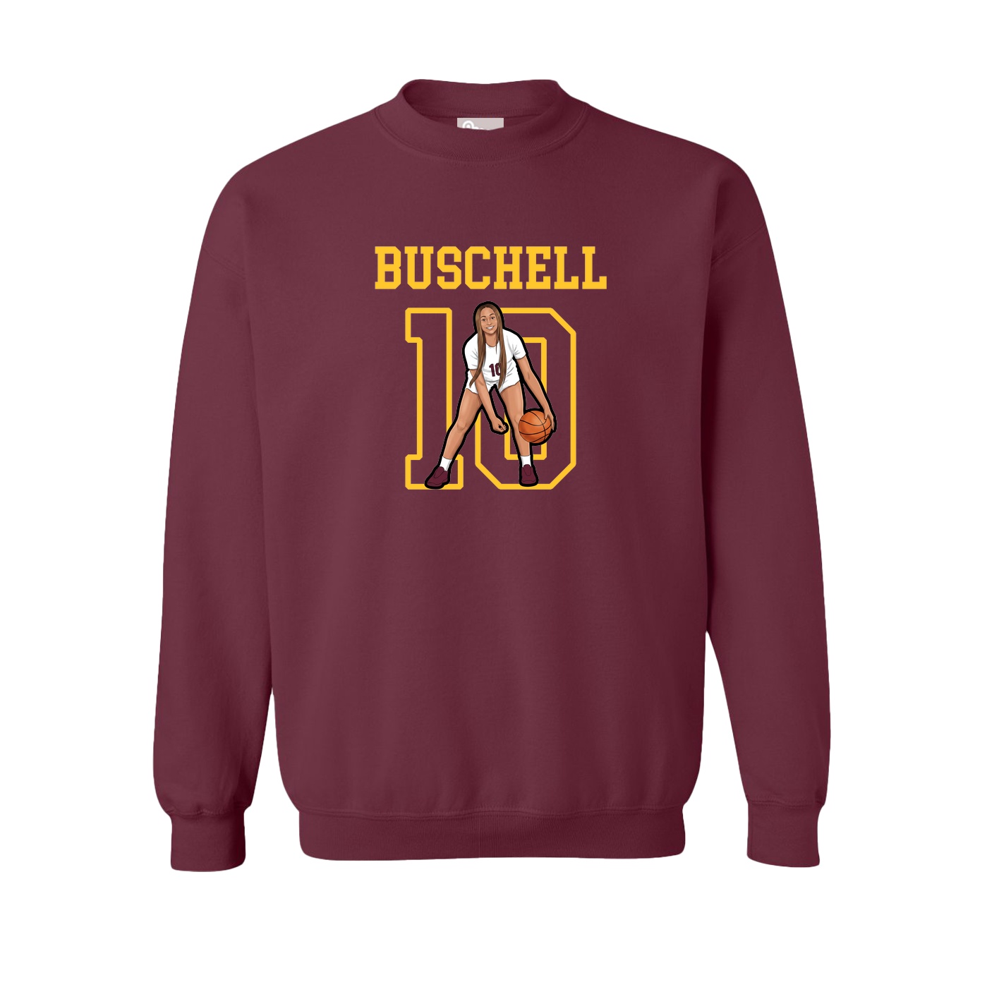 Fleece Crew — Shirsey in Maroon