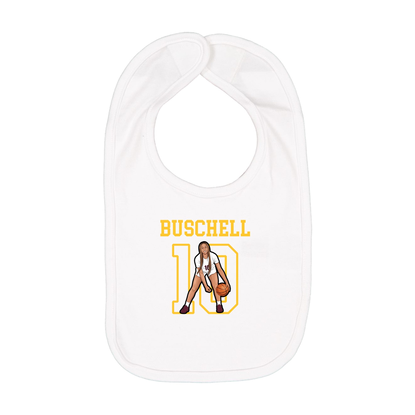 Infant Bib — Shirsey in White