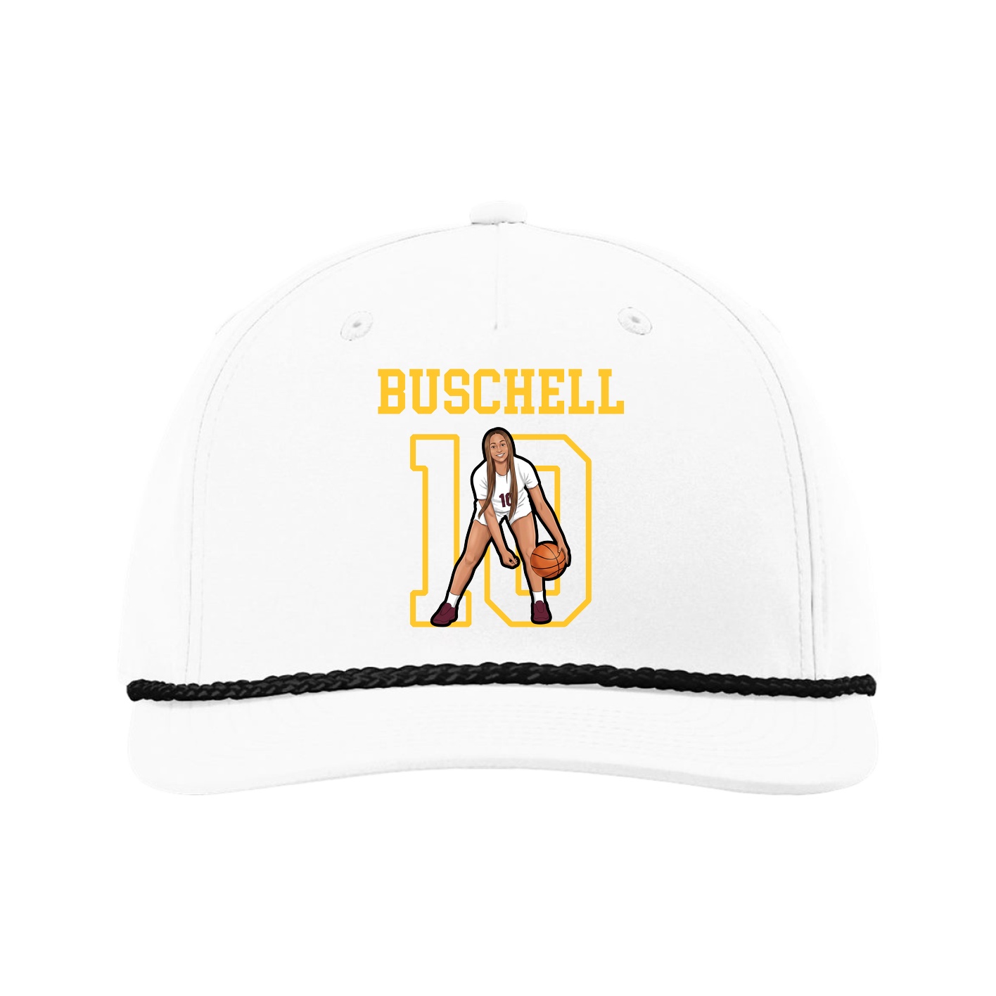 Five-Panel Classic Rope Cap — Shirsey in White