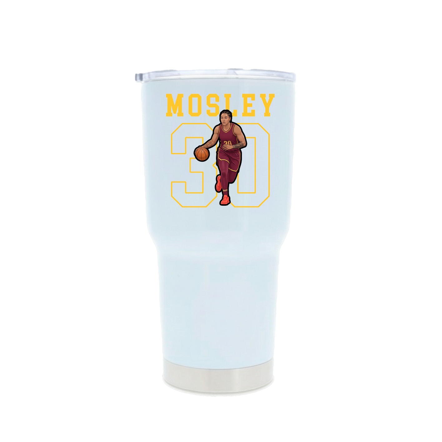 30oz Stainless Steel Tumbler — Shirsey in White