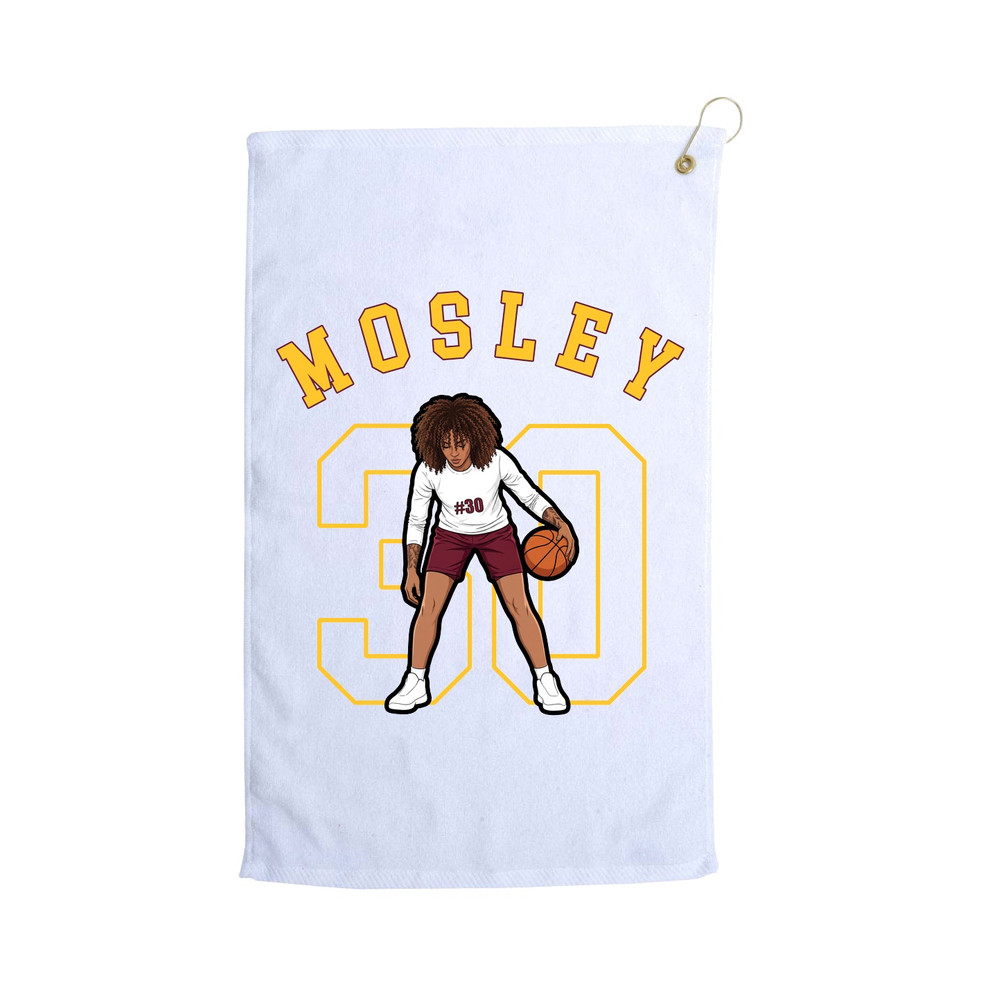 Golf Towel — Shirsey Arch in White