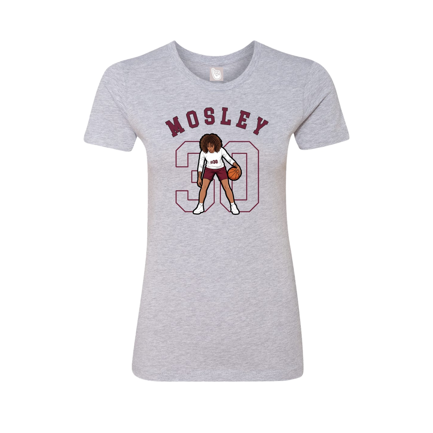 Fitted Women's Tee — Shirsey Arch in Grey