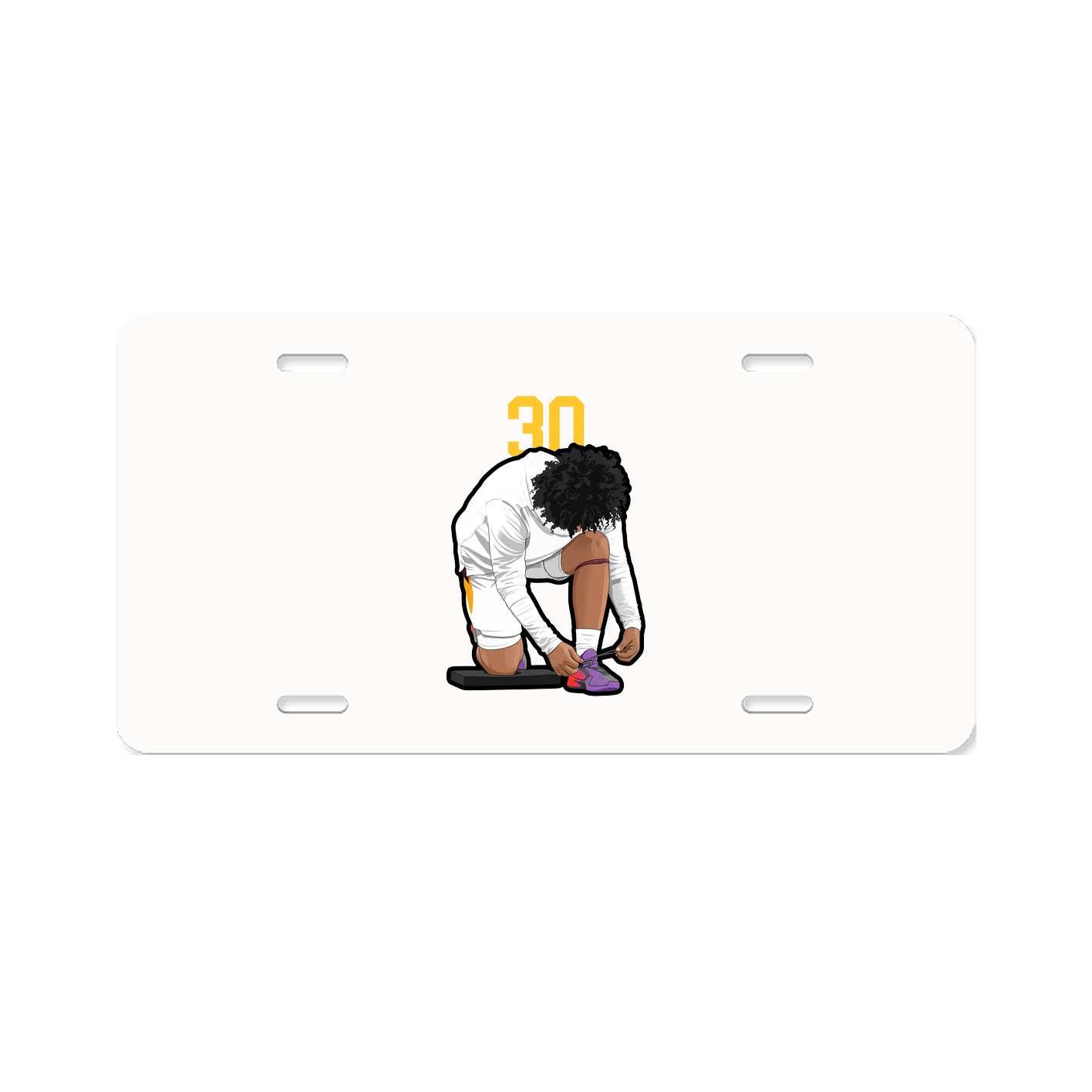 License Plate — Number Top in Classic