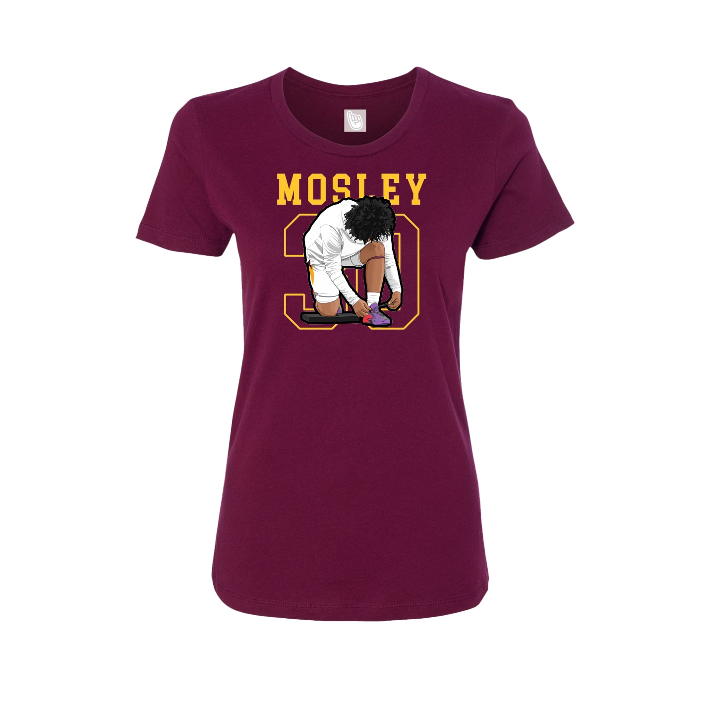 Fitted Women's Tee — Shirsey in Maroon