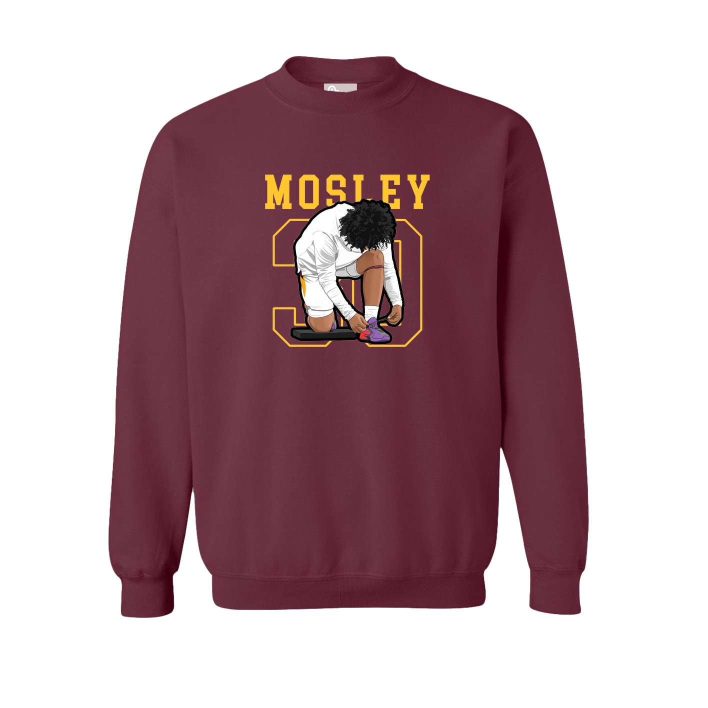 Fleece Crew — Shirsey in Maroon