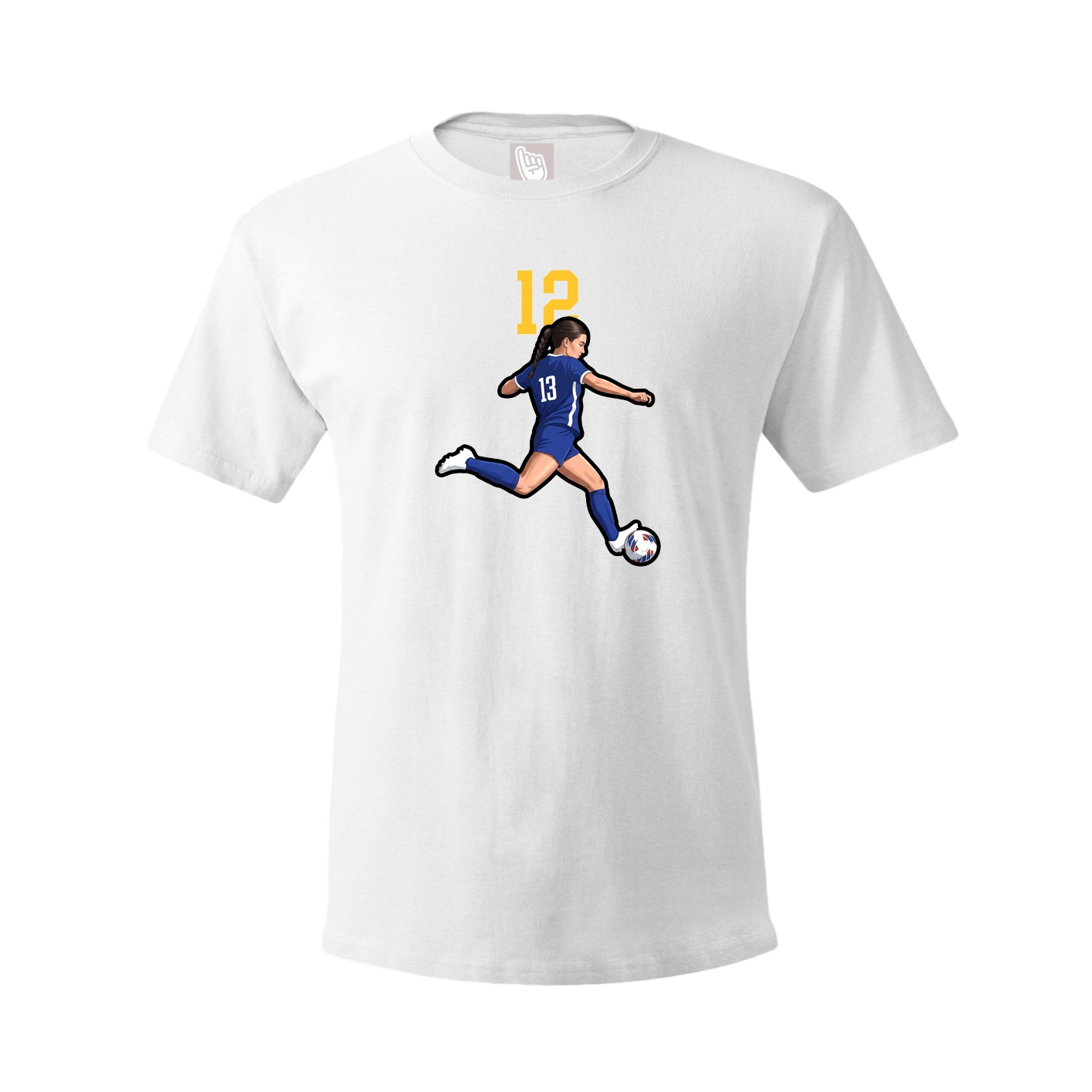 Tee — Number Top in White