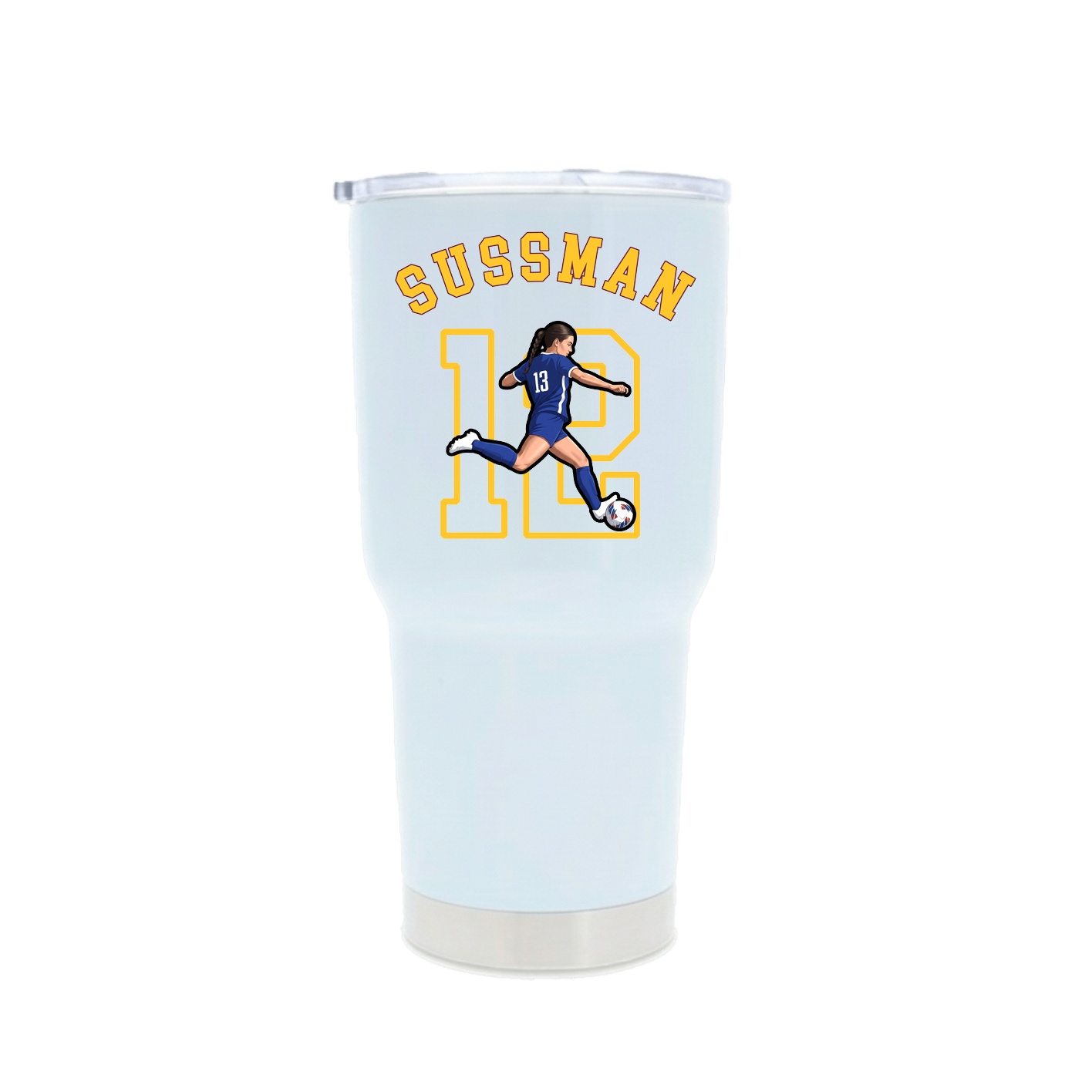 30oz Stainless Steel Tumbler — Shirsey Arch in White