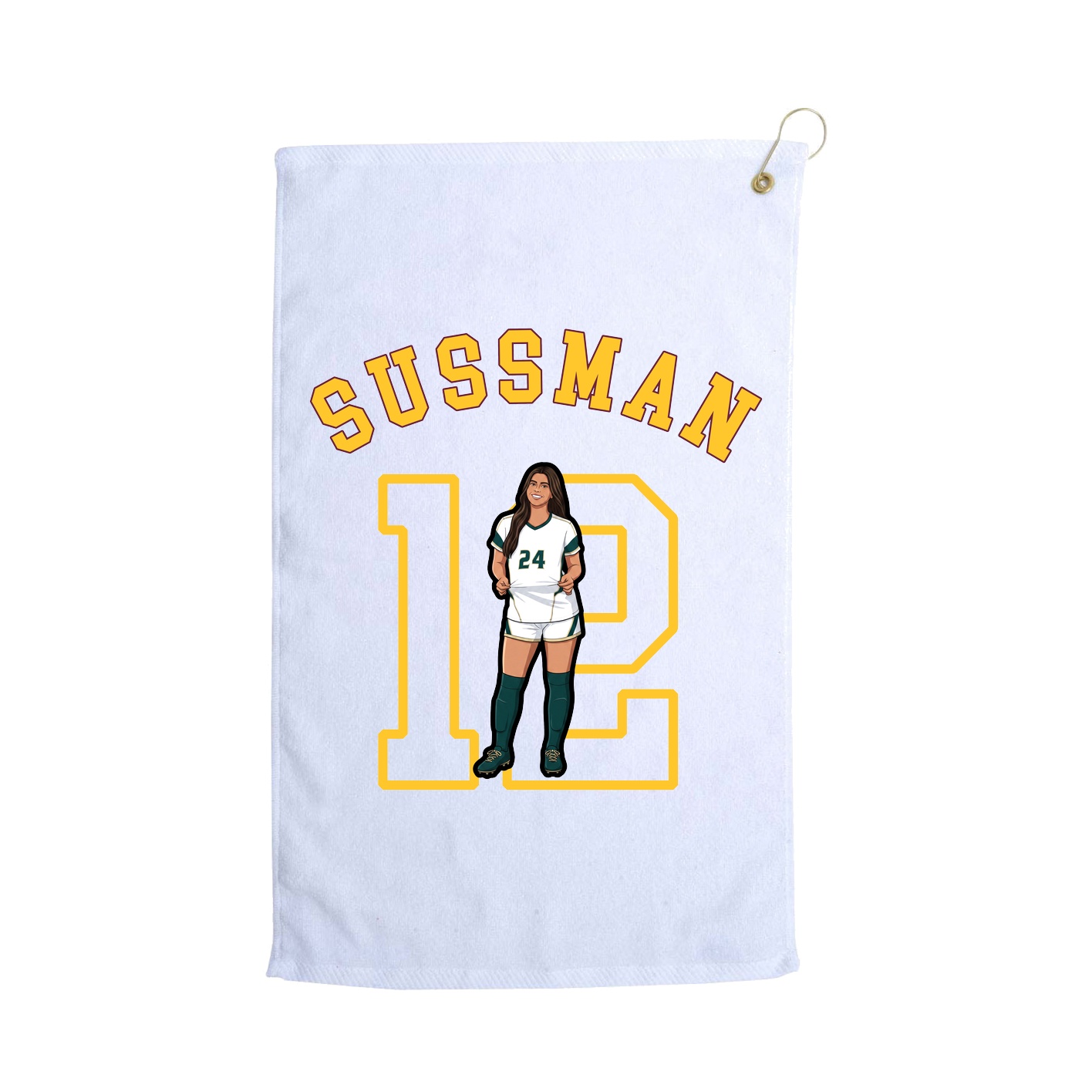 Golf Towel — Shirsey Arch in White