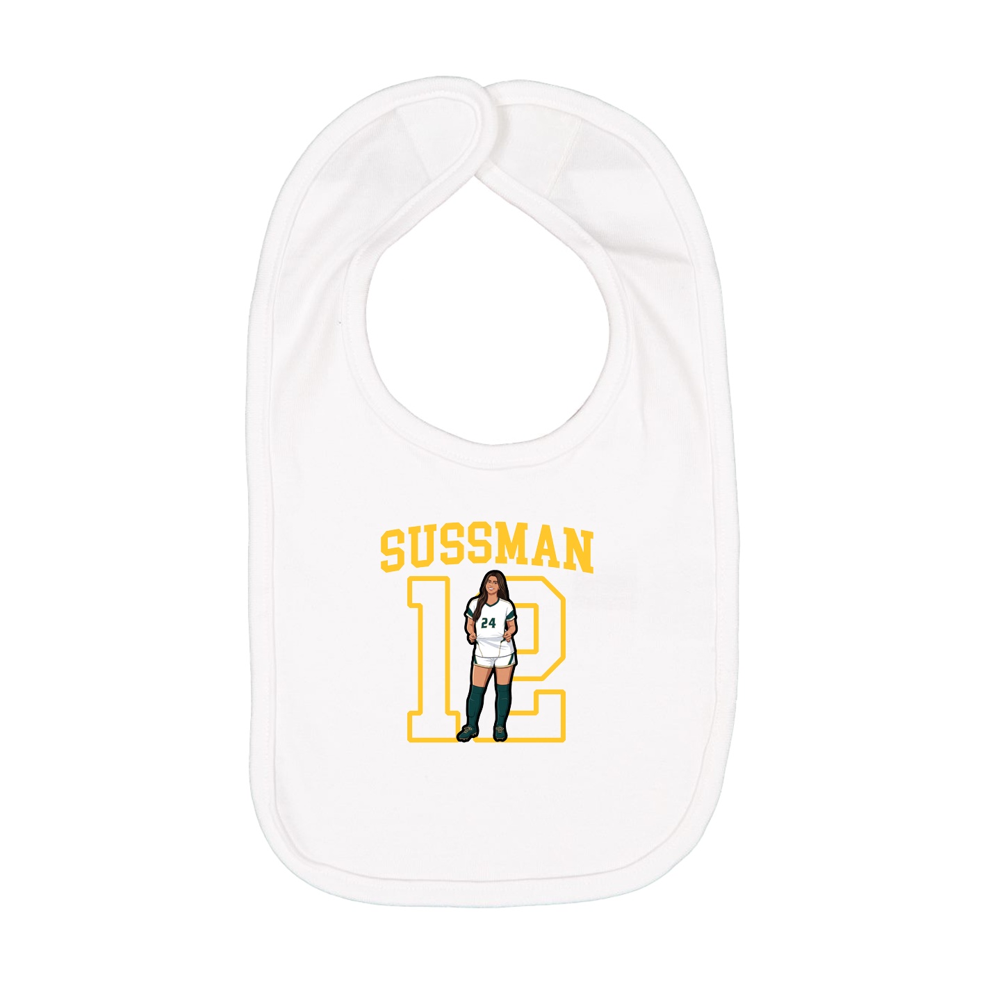 Infant Bib — Shirsey in White
