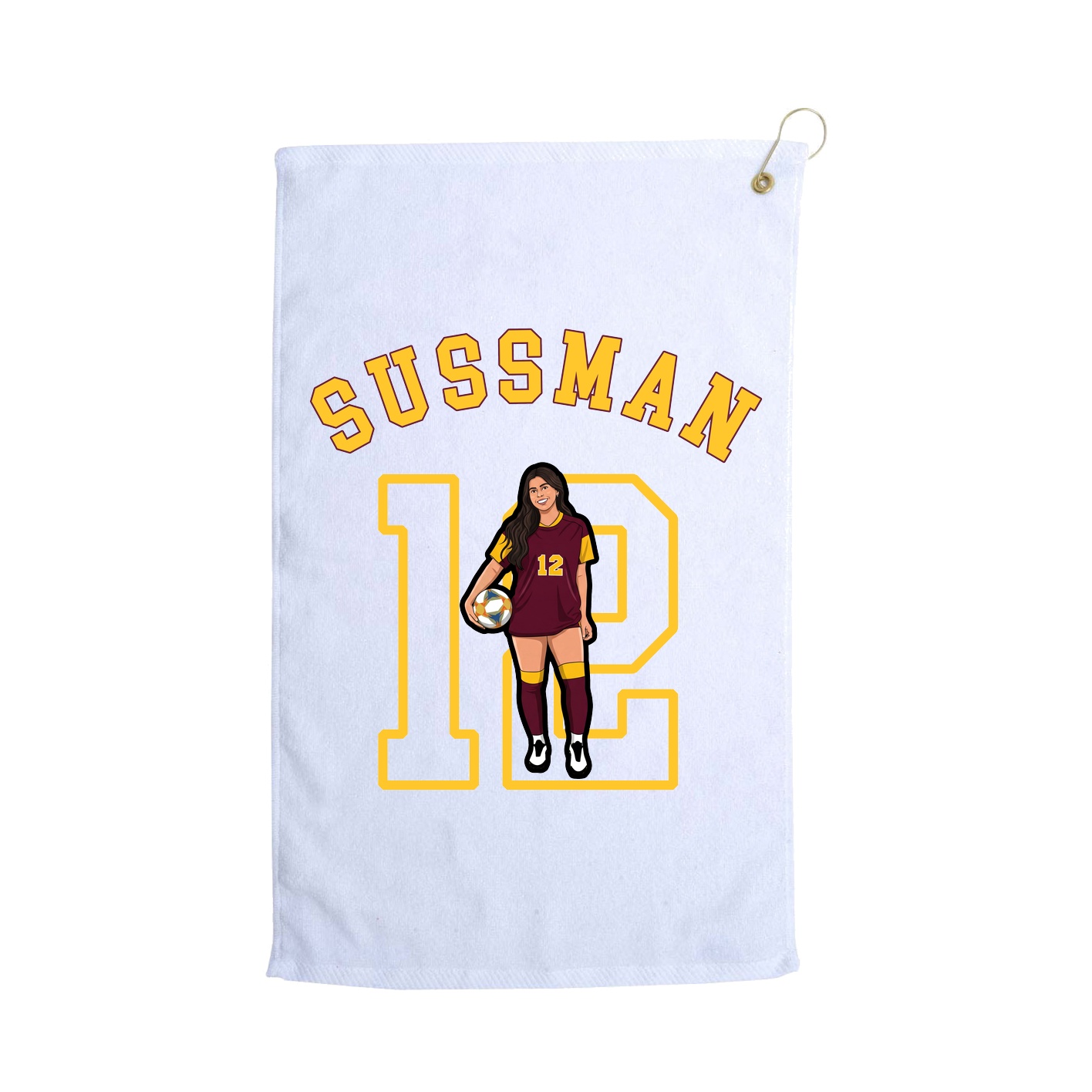 Golf Towel — Shirsey Arch in White