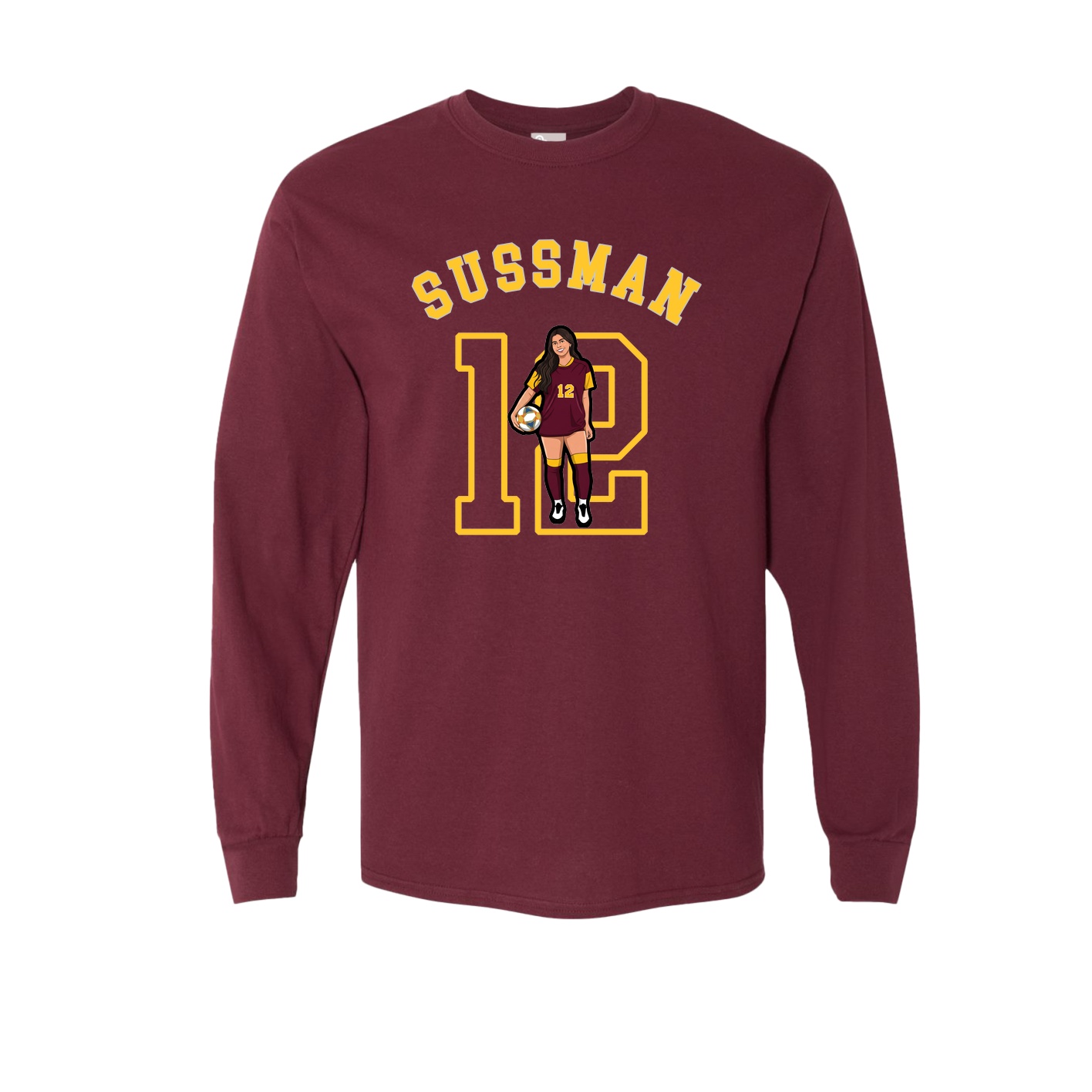 Long Sleeve Tee — Shirsey Arch in Maroon