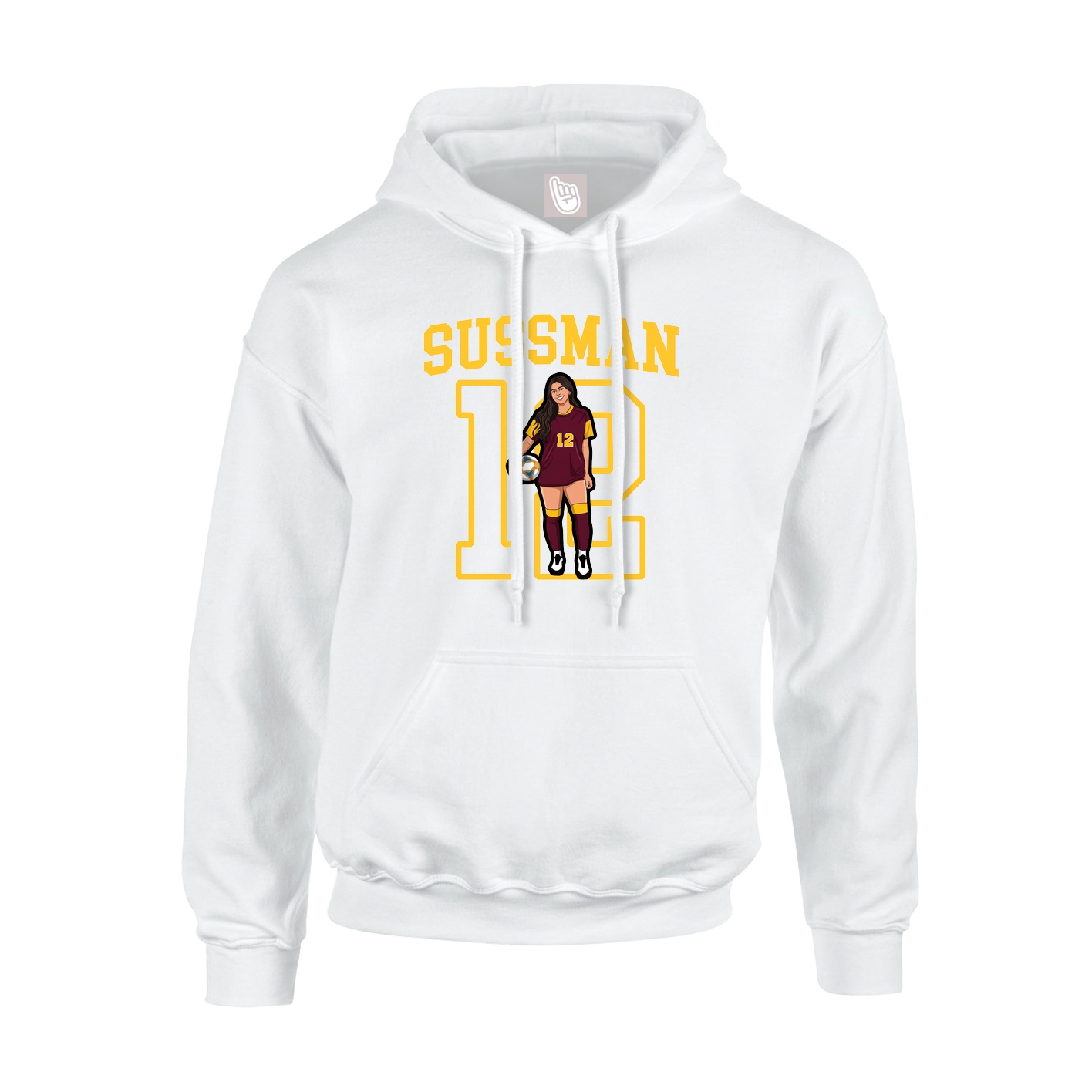 Hoodie — Shirsey in White