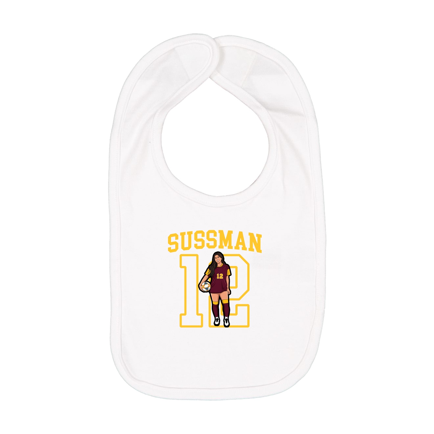 Infant Bib — Shirsey in White