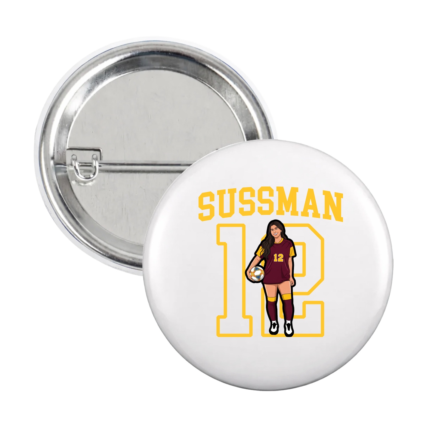 Game Day Button — Shirsey in White
