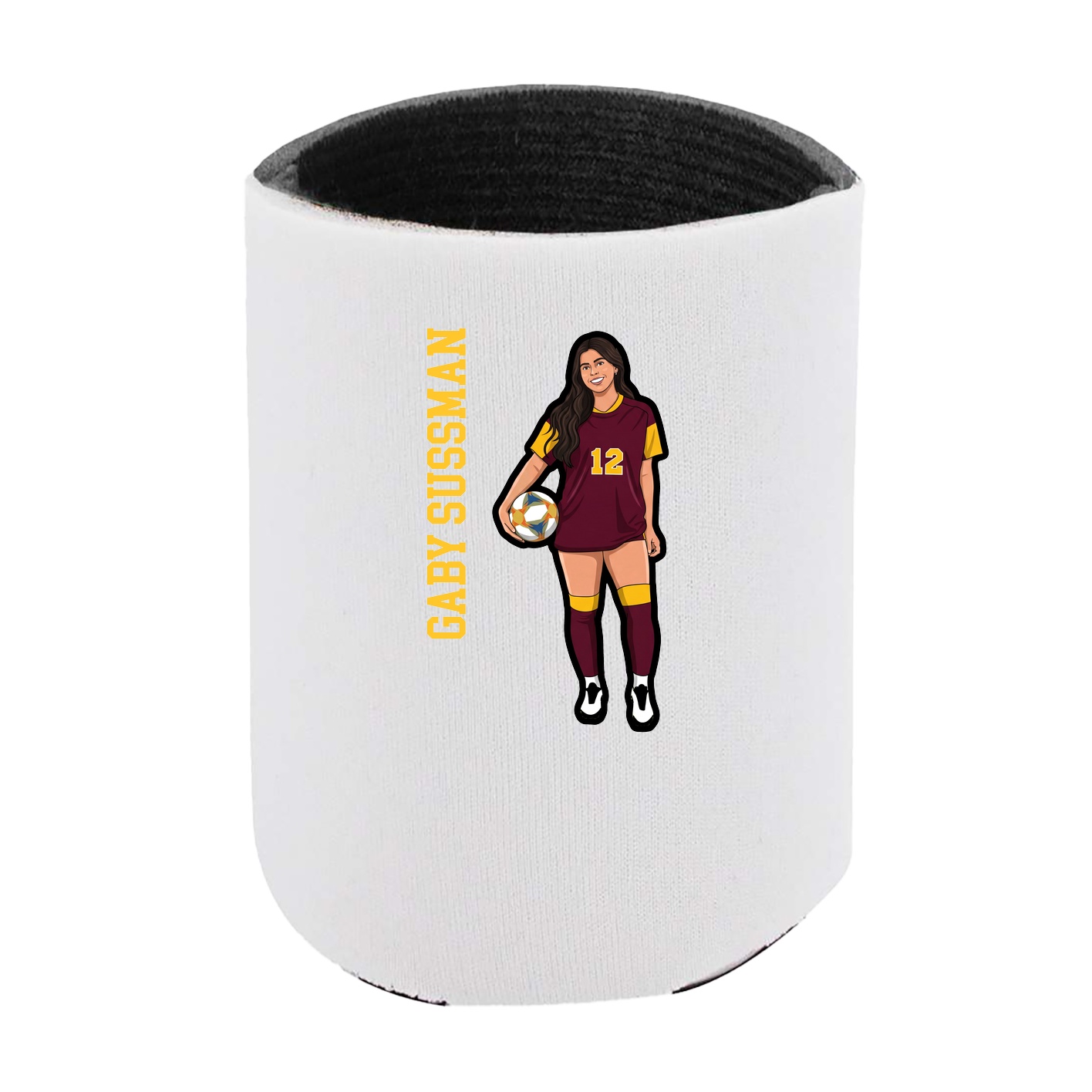 Can Holder — Name Vertical in White