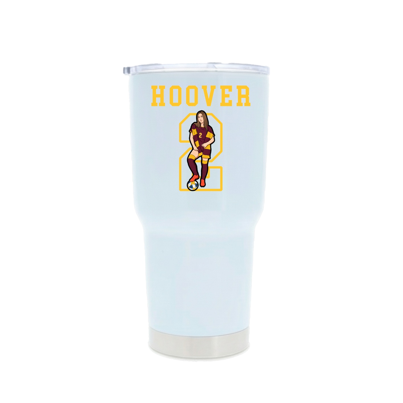 30oz Stainless Steel Tumbler — Shirsey in White