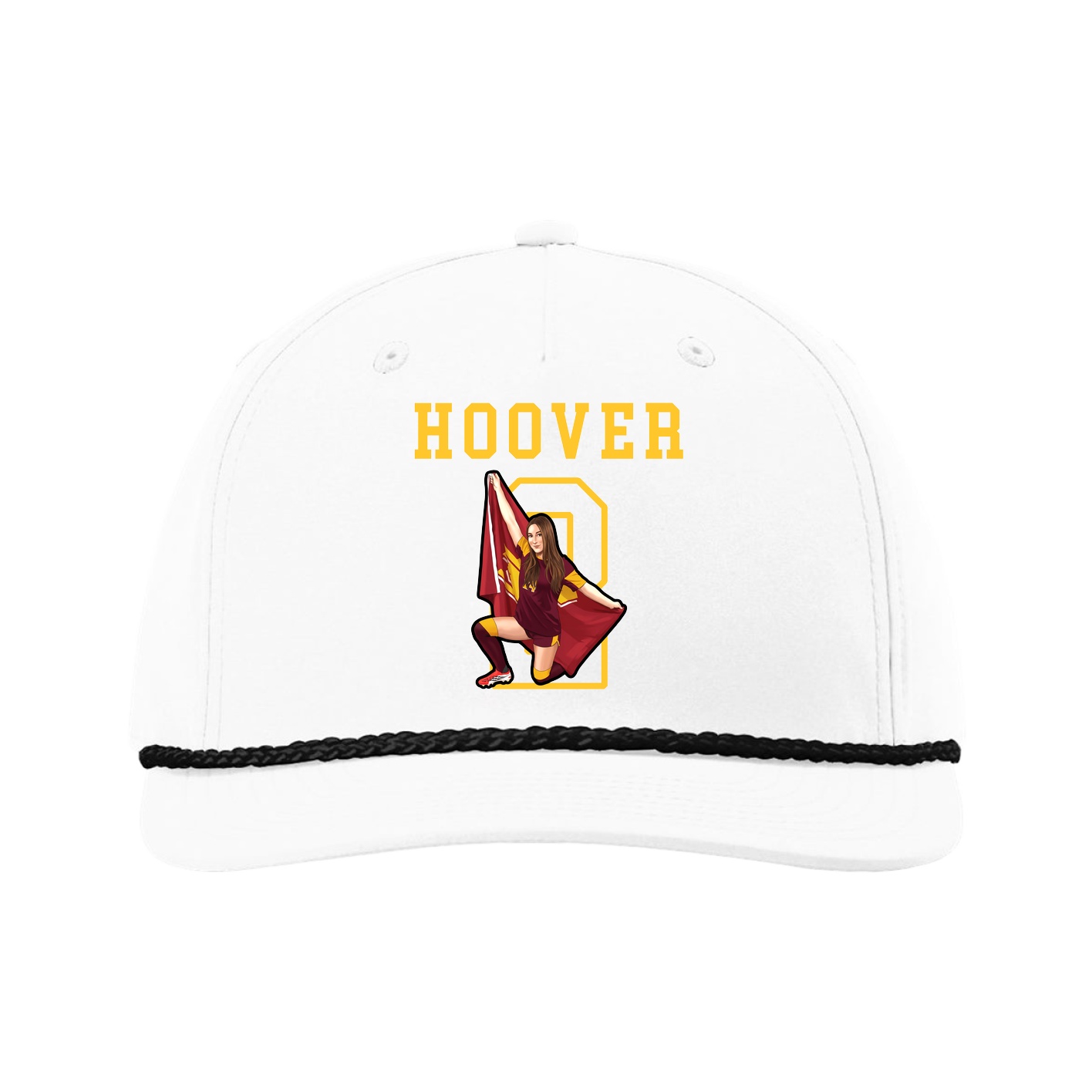 Five-Panel Classic Rope Cap — Shirsey in White