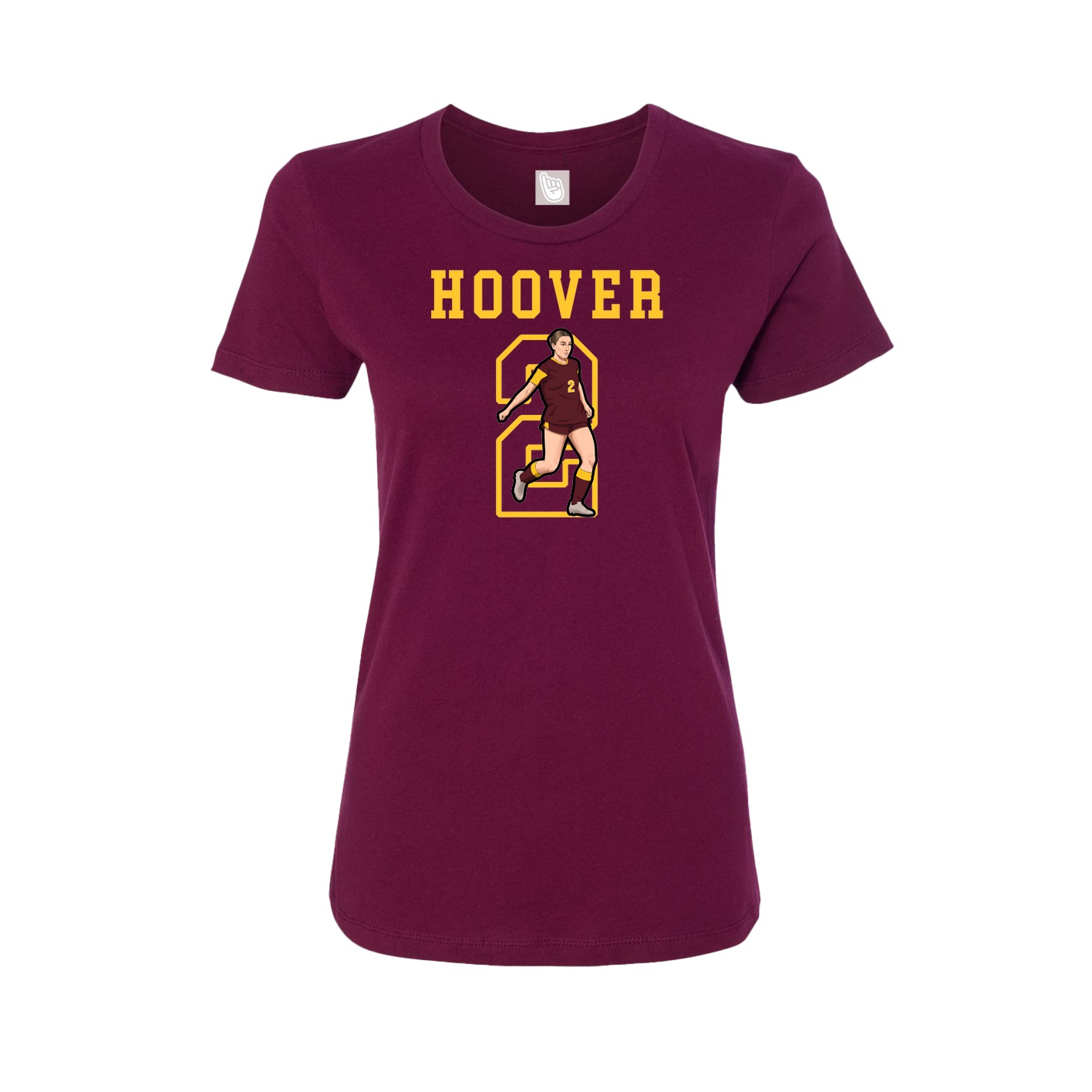 Fitted Women's Tee — Shirsey in Maroon