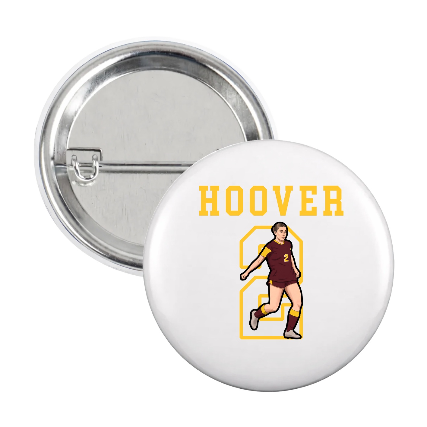 Game Day Button — Shirsey in White