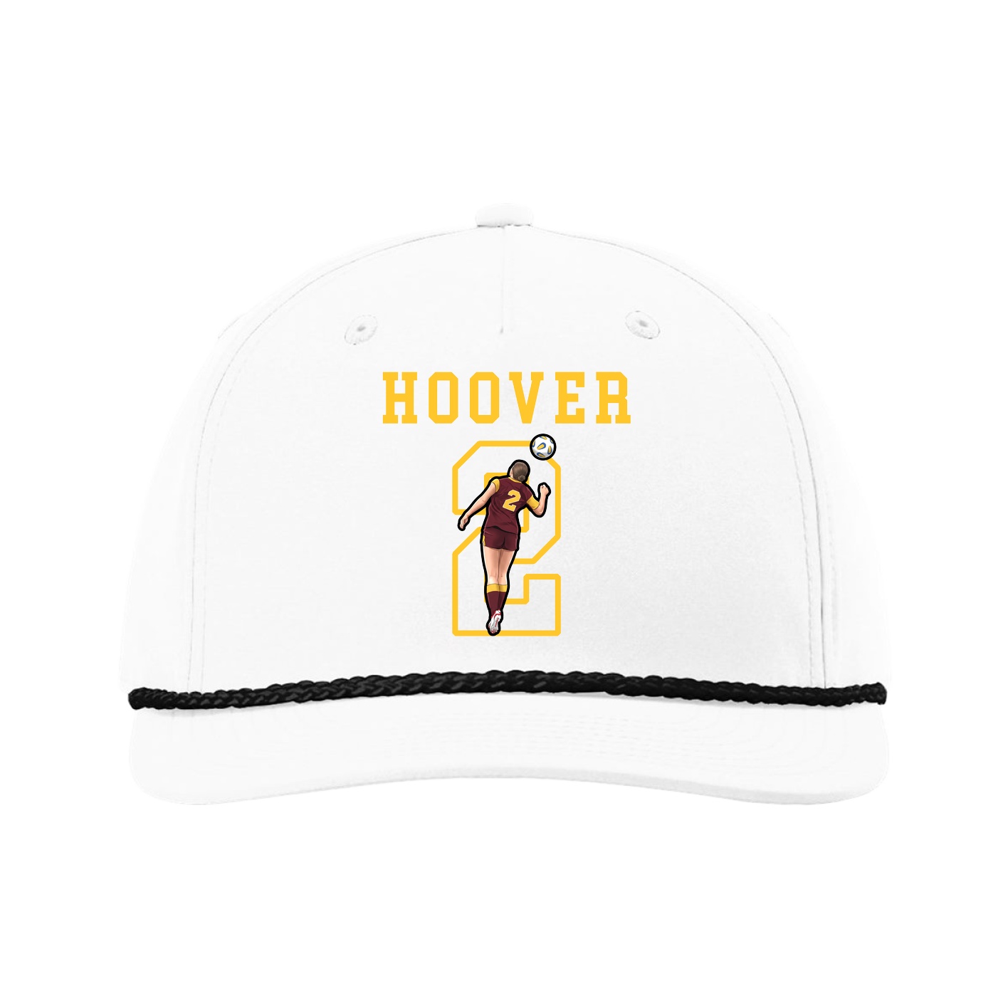 Five-Panel Classic Rope Cap — Shirsey in White