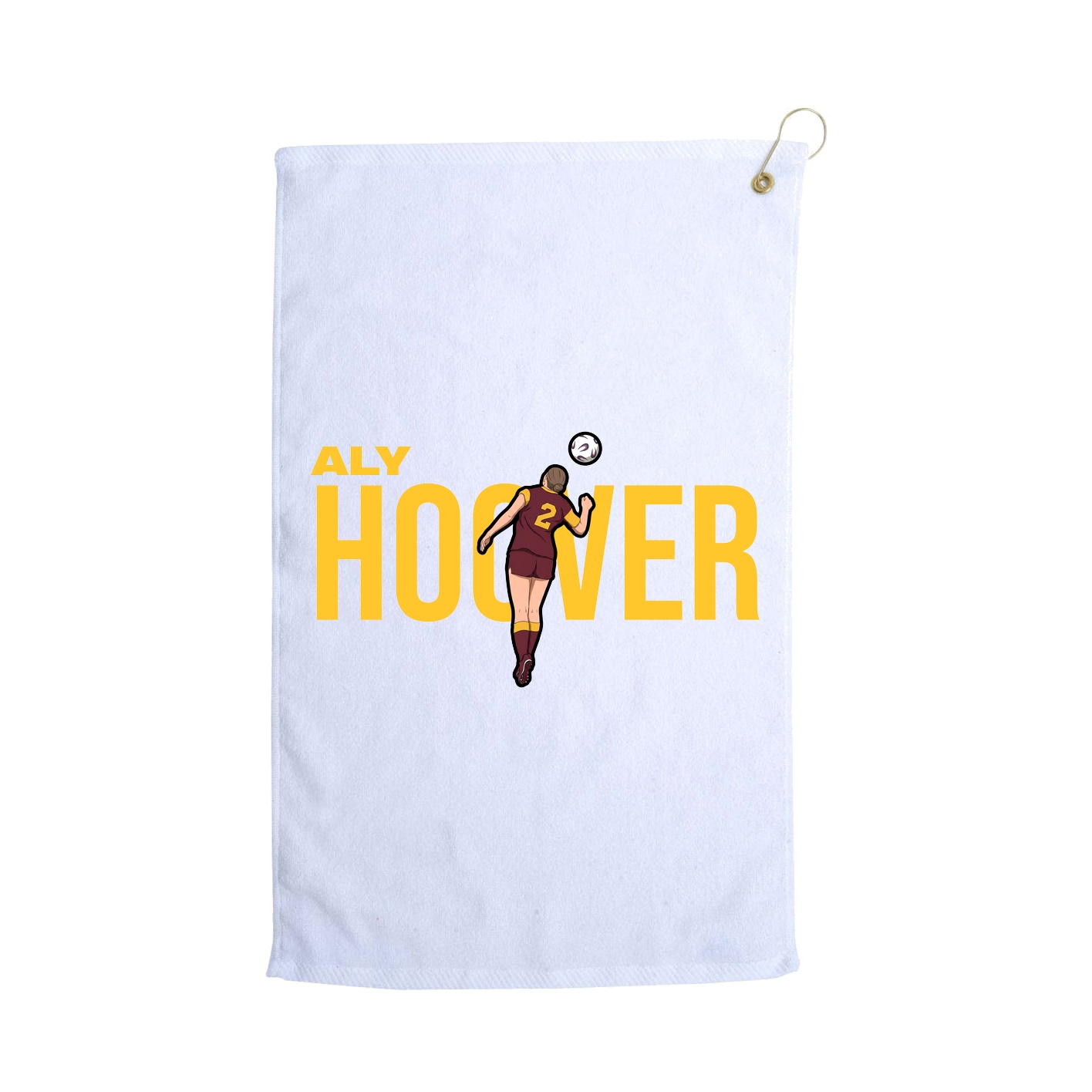 Golf Towel — Player Name in White