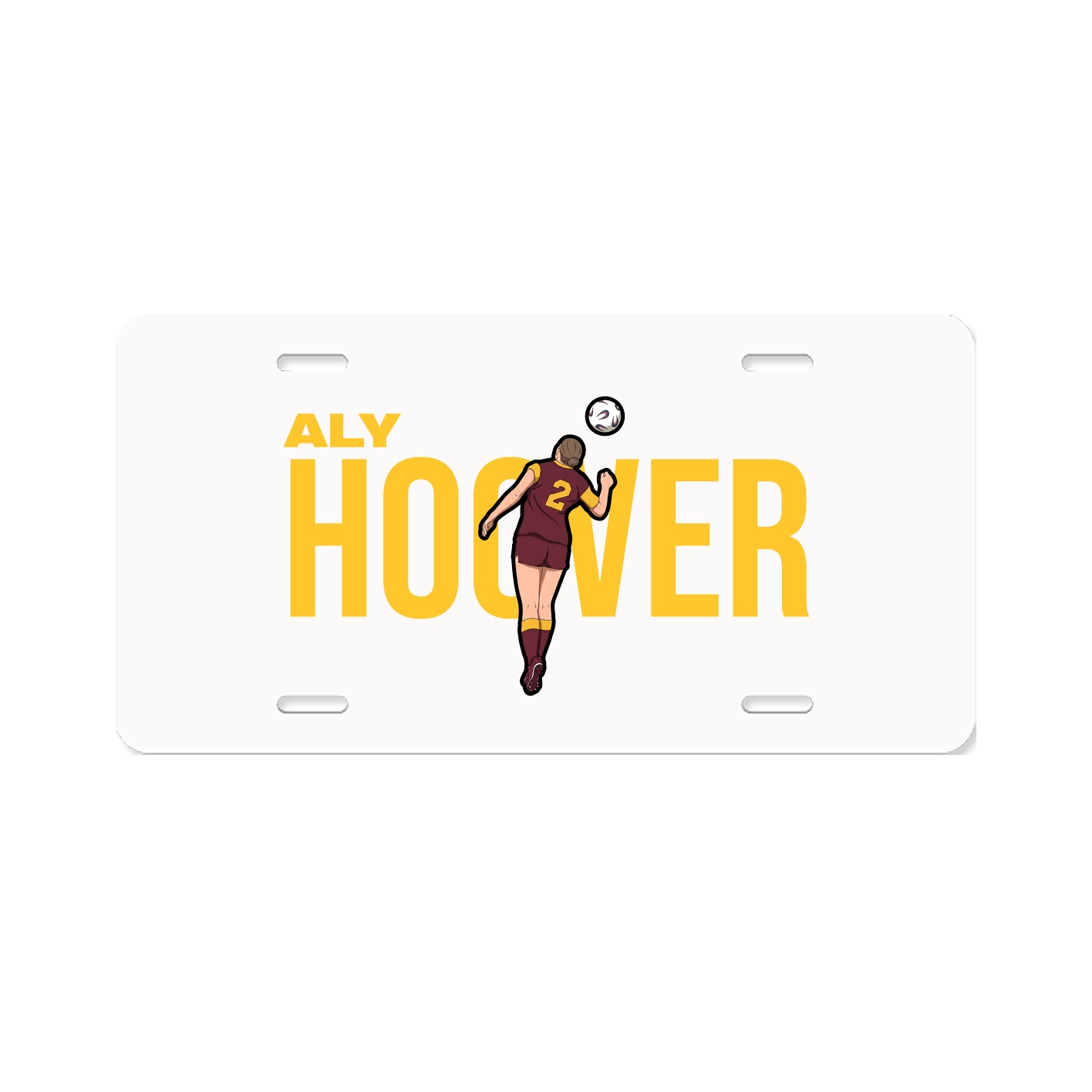 License Plate — Player Name in Classic
