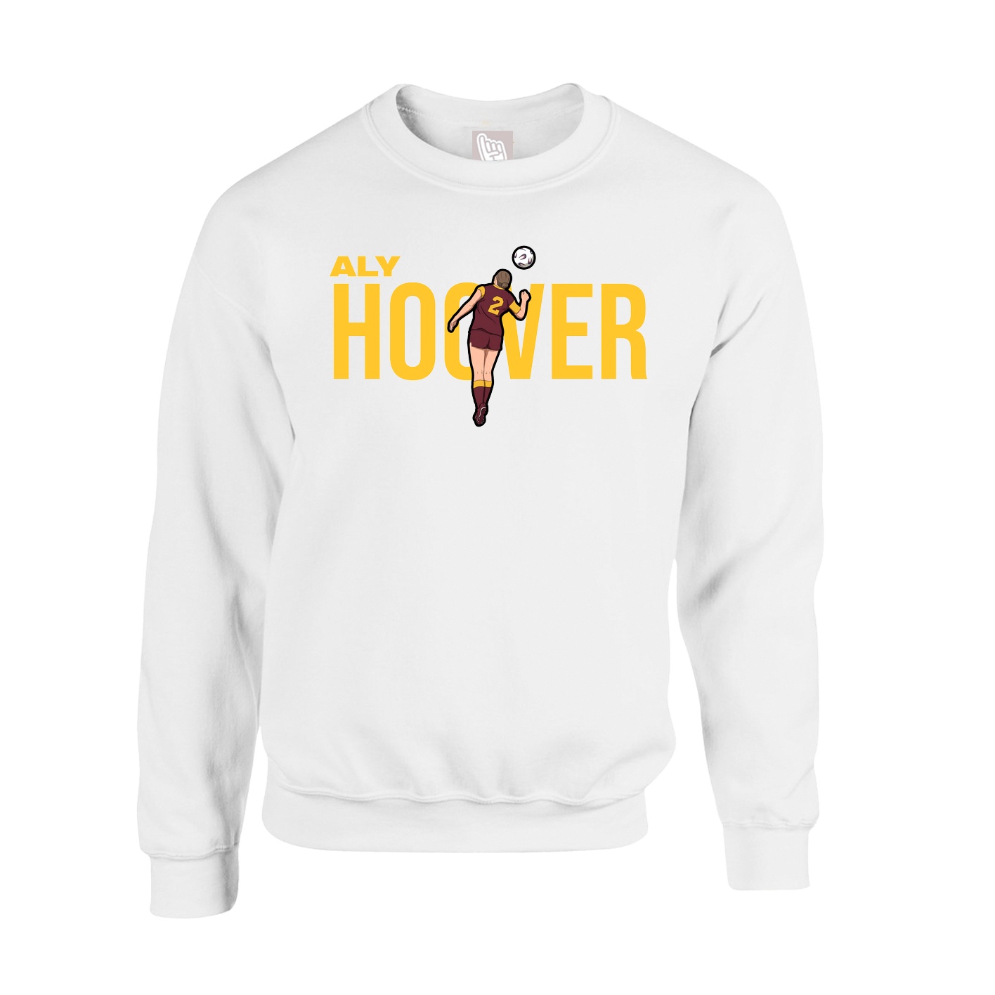 Fleece Crew — Player Name in White