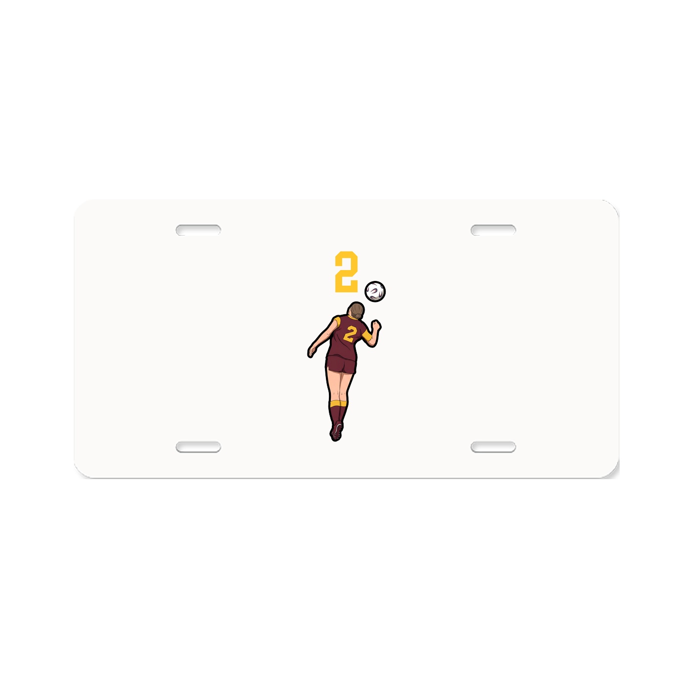 License Plate — Number Top in Classic