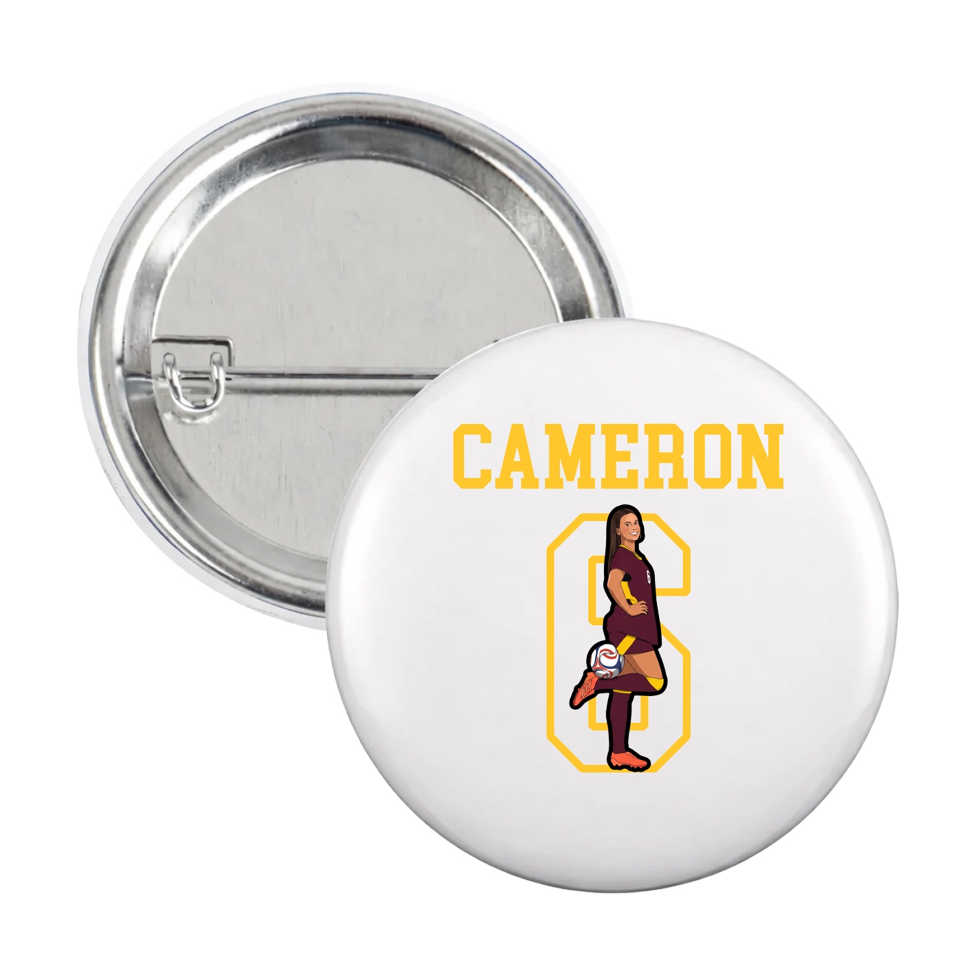 Game Day Button — Shirsey in White