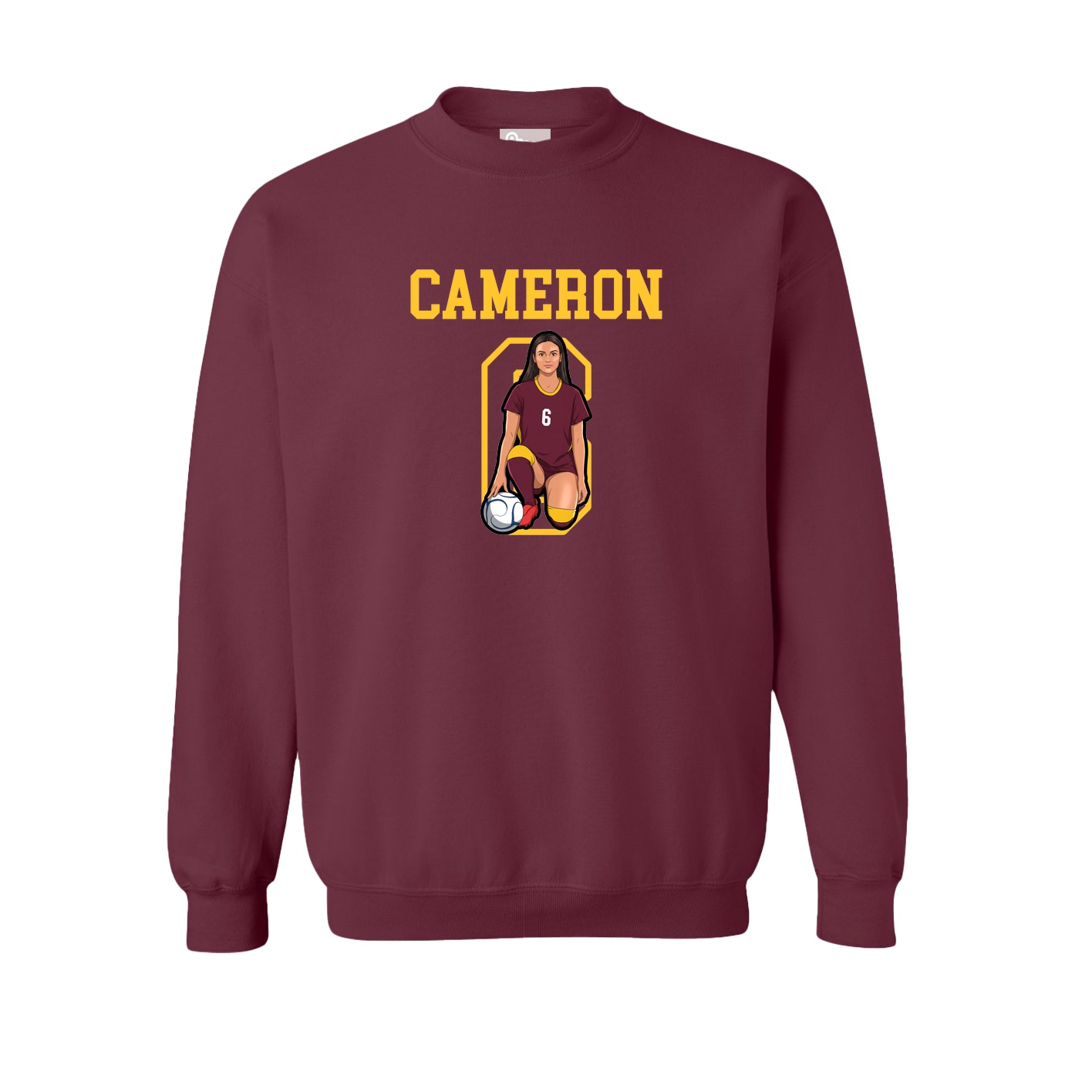 Fleece Crew — Shirsey in Maroon