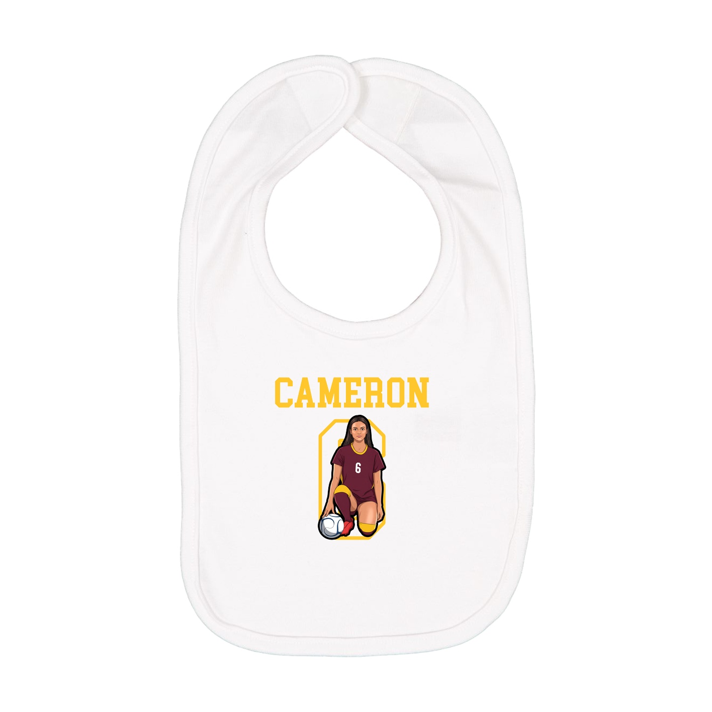 Infant Bib — Shirsey in White