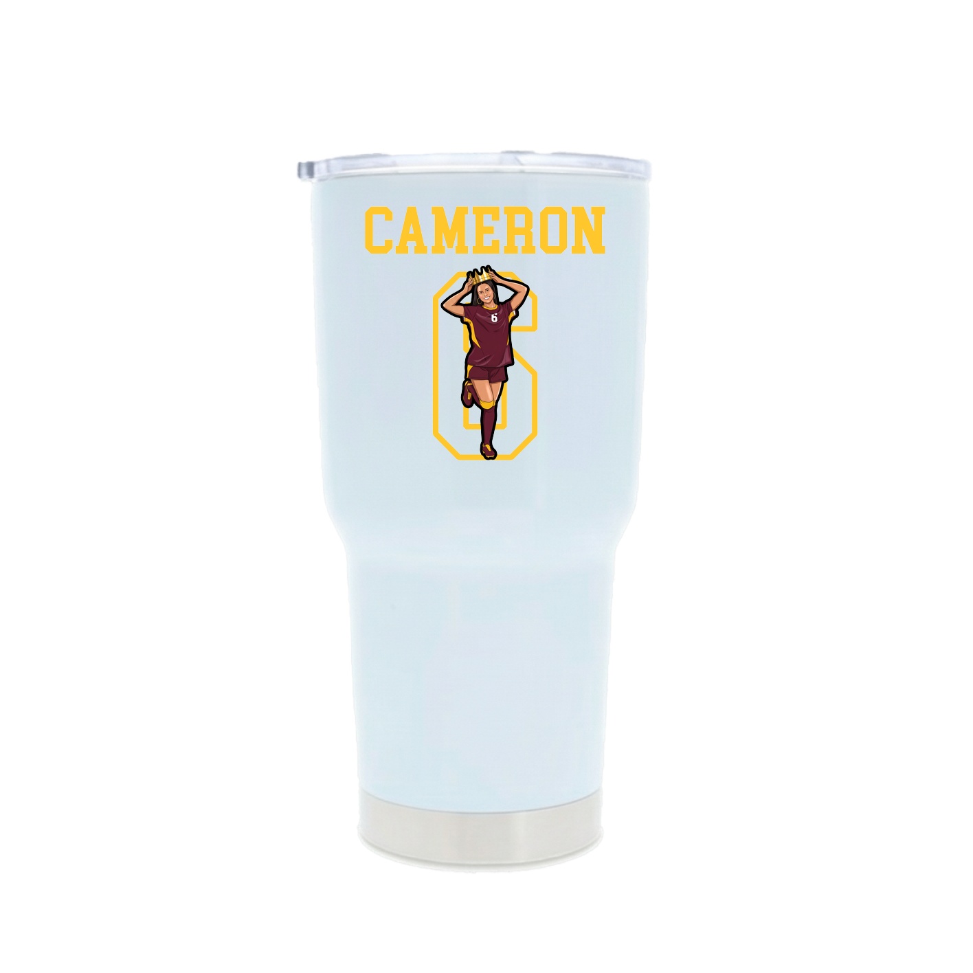 30oz Stainless Steel Tumbler — Shirsey in White