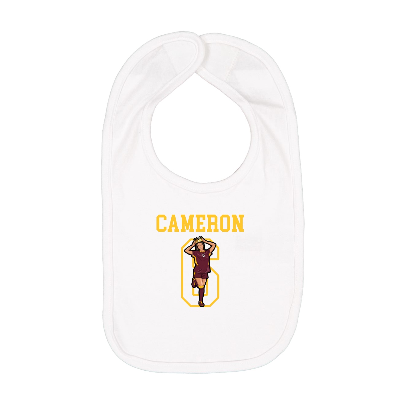 Infant Bib — Shirsey in White