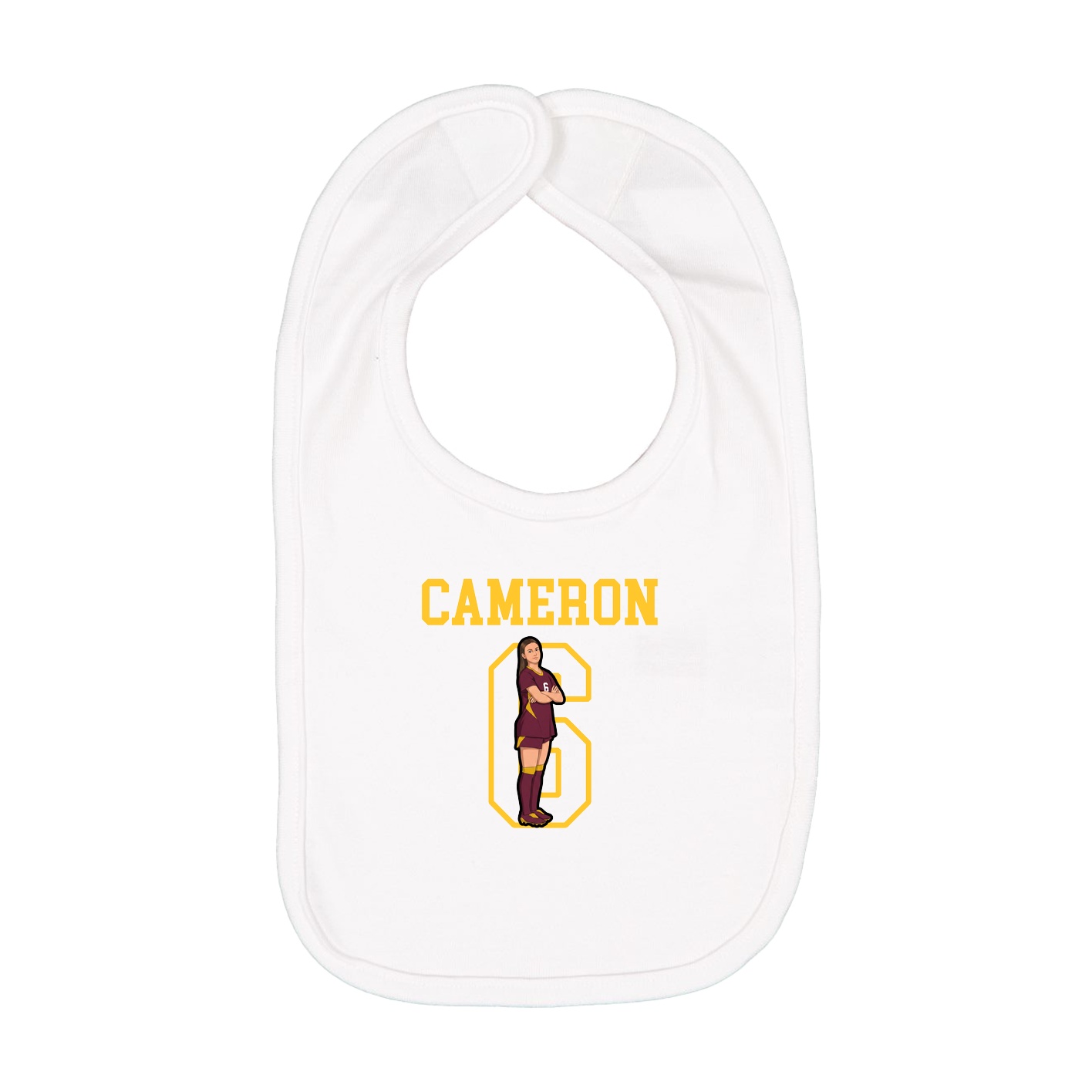 Infant Bib — Shirsey in White