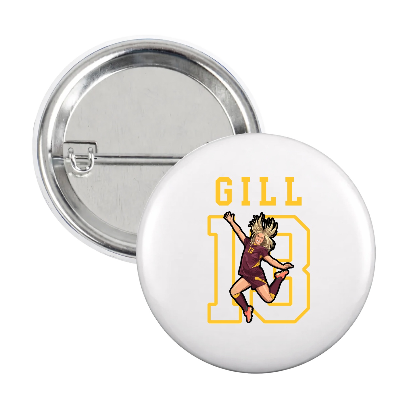 Game Day Button — Shirsey in White