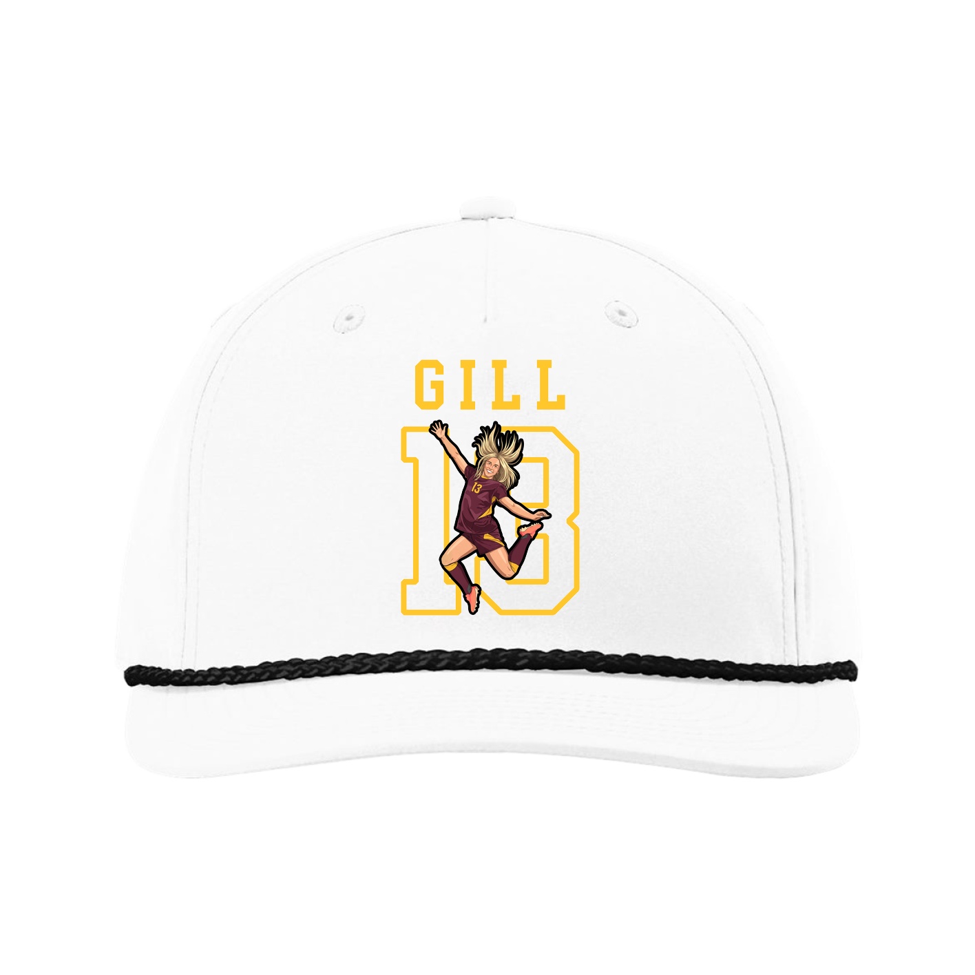Five-Panel Classic Rope Cap — Shirsey in White