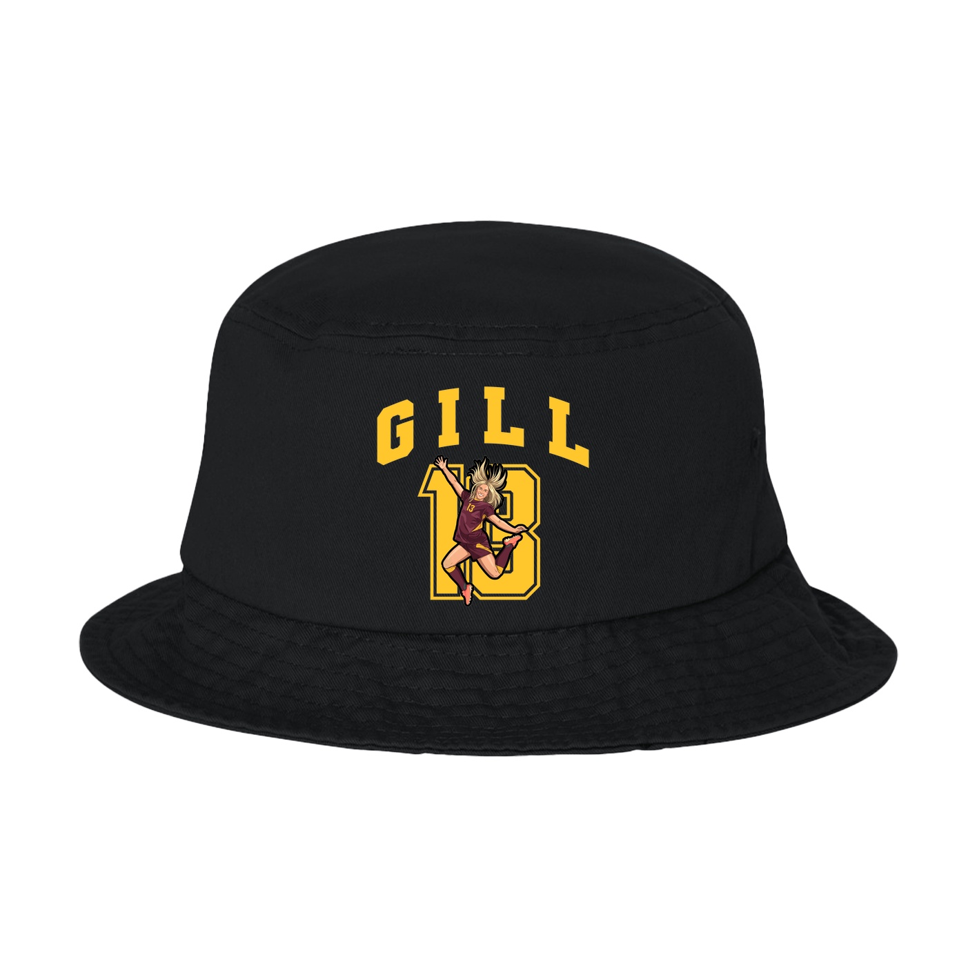 Bucket Cap — Number in Black